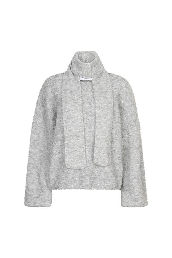 Lofty Manner Jumper Kira - Relaxed Knit 547 light grey melange 00121647-EKA26013300000107