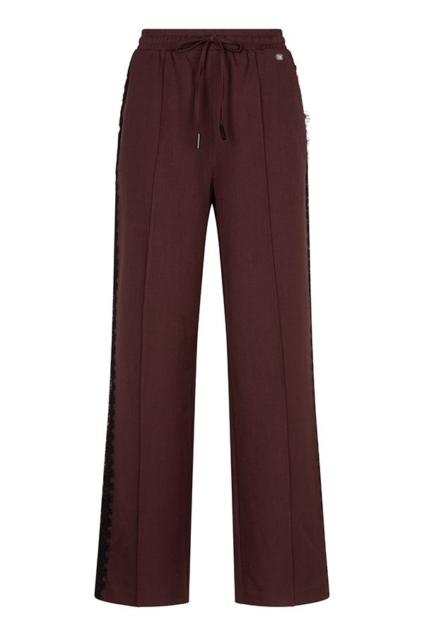 Lofty Manner Pant Koya - Lace Tape 258 burgundy 00121649-EKA26013300000106
