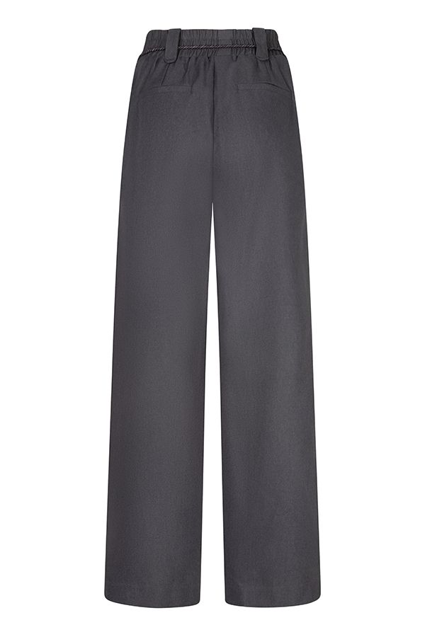 Lofty Manner Pant Kela - Pleated Tailored 549 anthracite 2900172403037