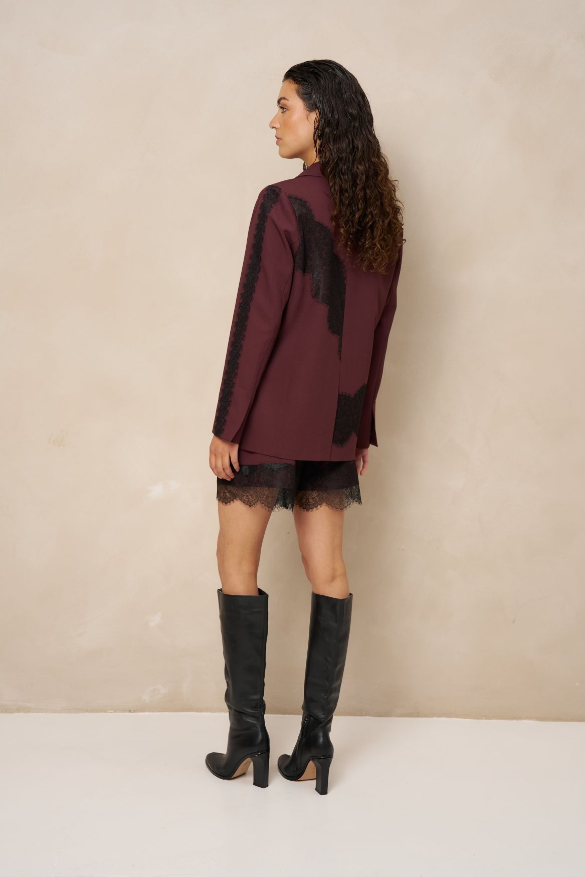 Lofty Manner Blazer Kae - Relaxed Lace 258 burgundy 2900172405031