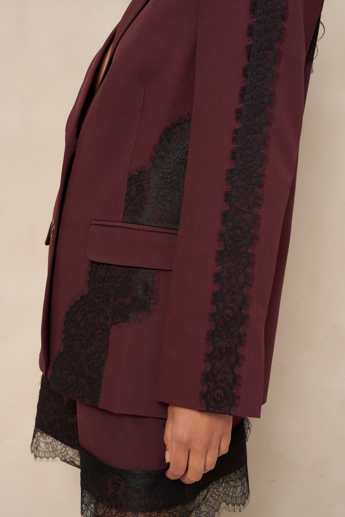 Lofty Manner Blazer Kae - Relaxed Lace 258 burgundy 2900172405031