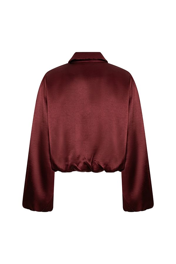 Lofty Manner Jacket Kairi - Satin Bomber 258 burgundy 2900172406045