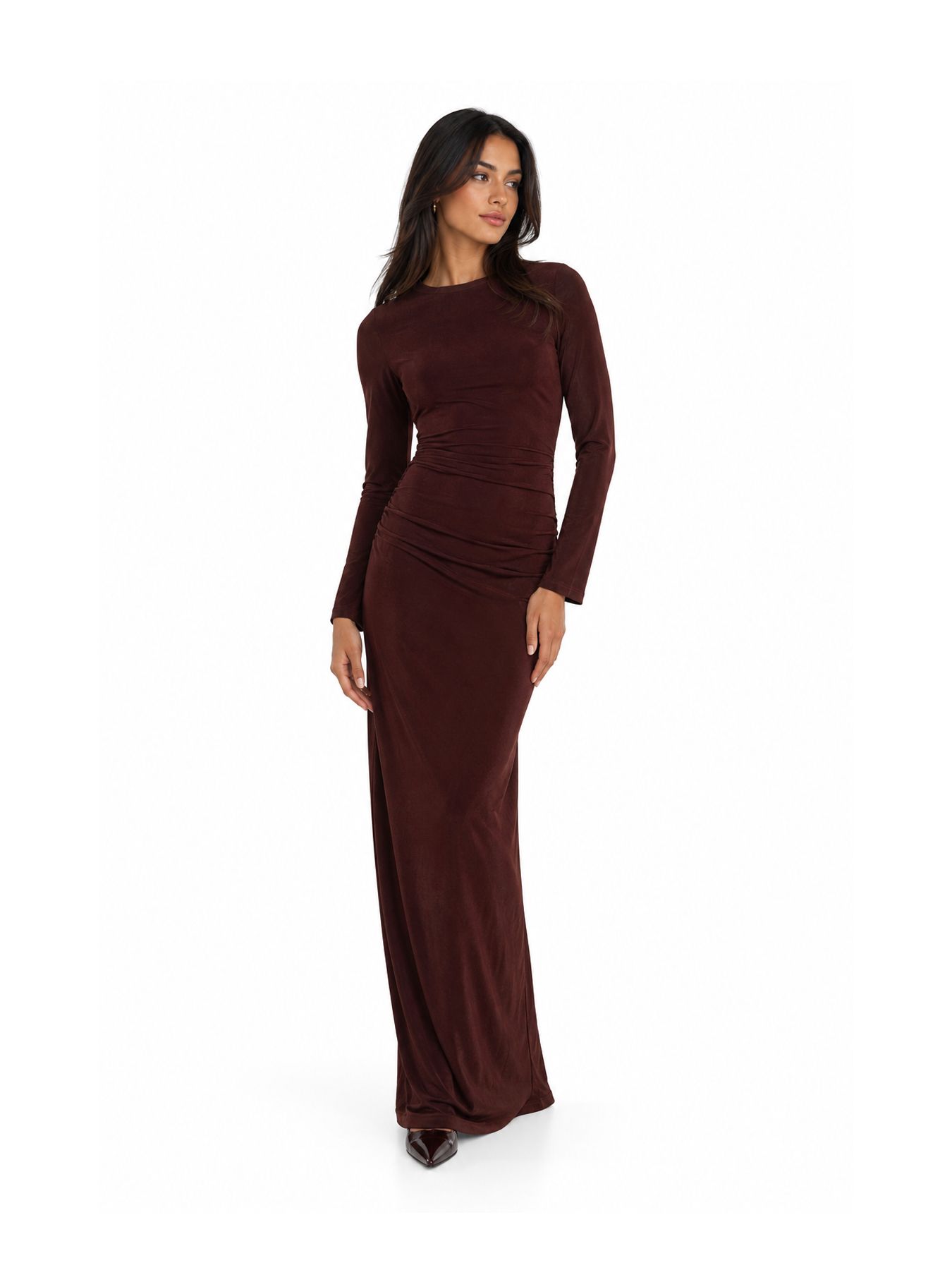 Lofty Manner Dress Kelena - Maxi Bodycon 258 burgundy 2900172407066