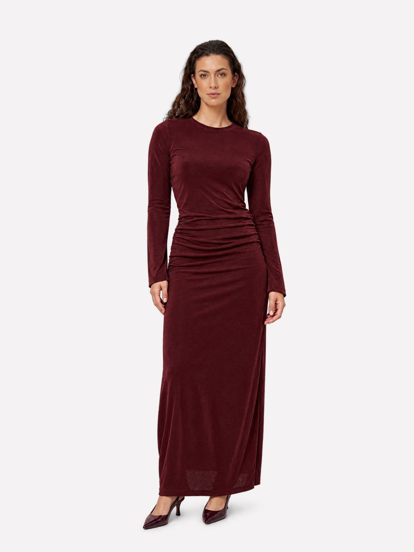 Lofty Manner Dress Kelena - Maxi Bodycon 258 burgundy 2900172407066