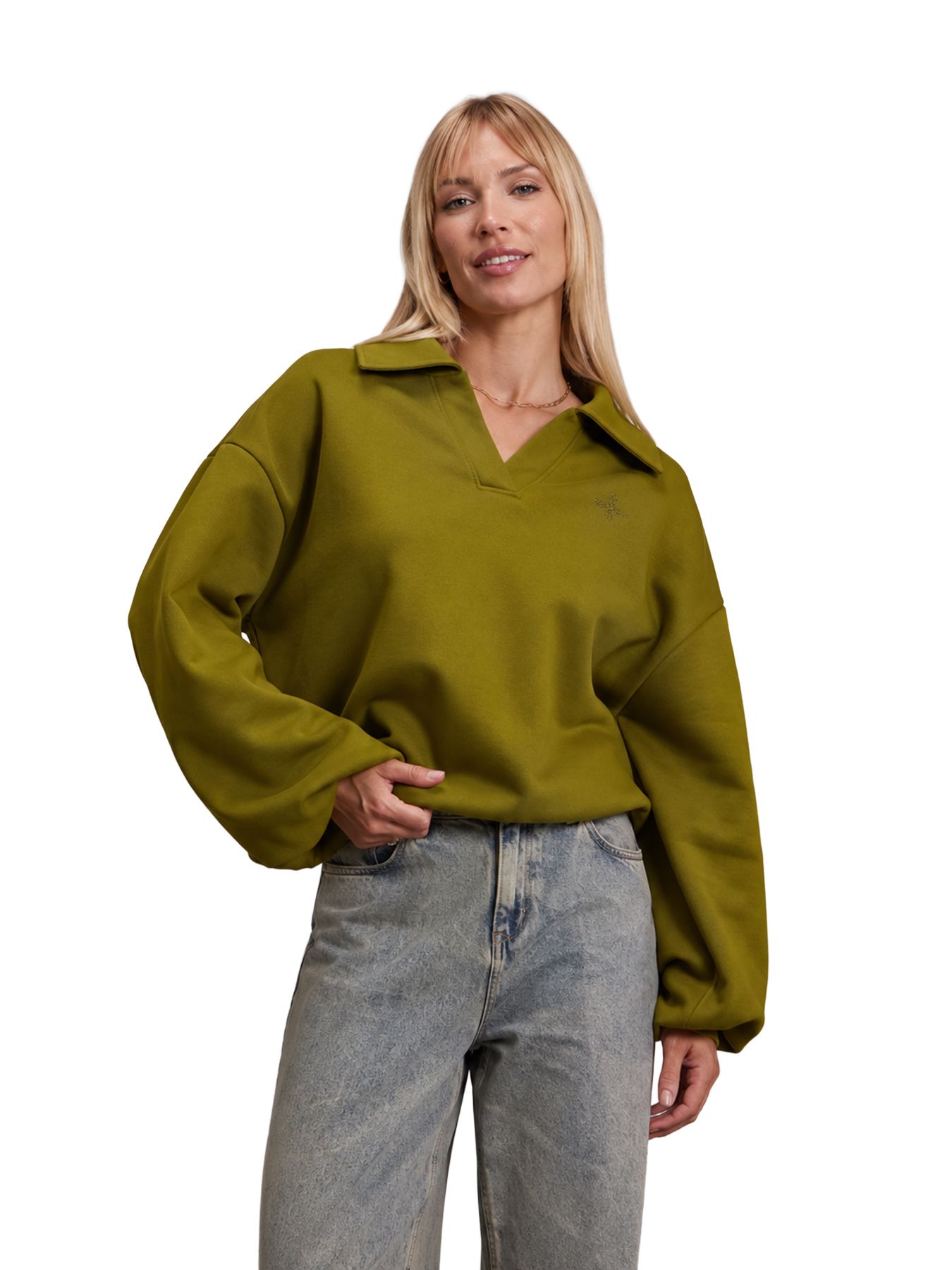 Pink Noir Mika Sweater Avocado 00121655-6402