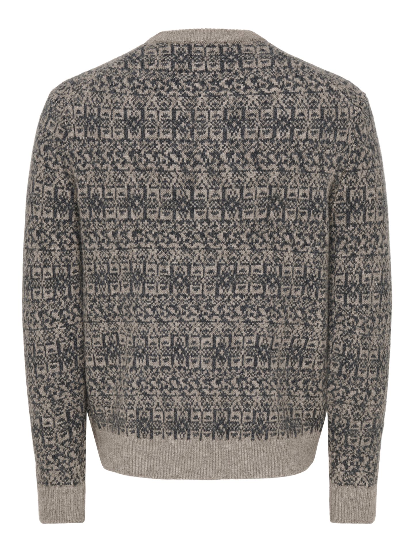 Only & Sons ONSSAGE REG LS WOOL BLEND CREW KNIT Walnut/DGM 2900172413029