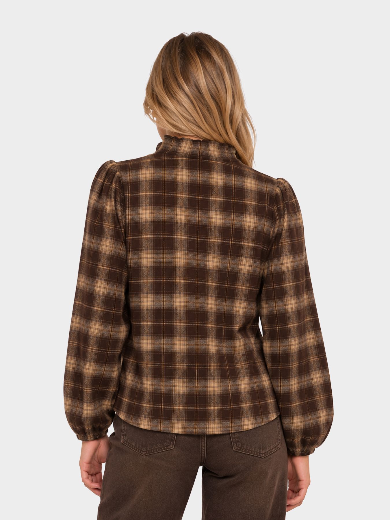 Fos Fashion 7915 Boho ruit Brown 2900172415078
