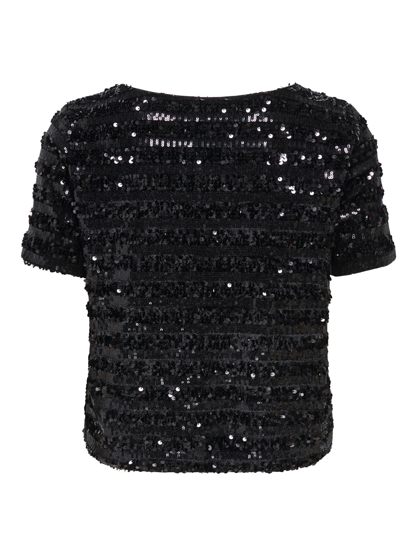Only ONLSALIKA S/S SEQUINS TOP WVN Black/LEO AOP 2900172422021