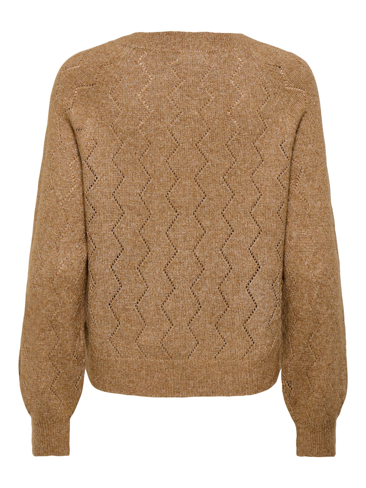 JDY JDYASPEN LIFE L/S V-NECK PULLOVER K Toasted Coconut/Leo Washed 2900172424018