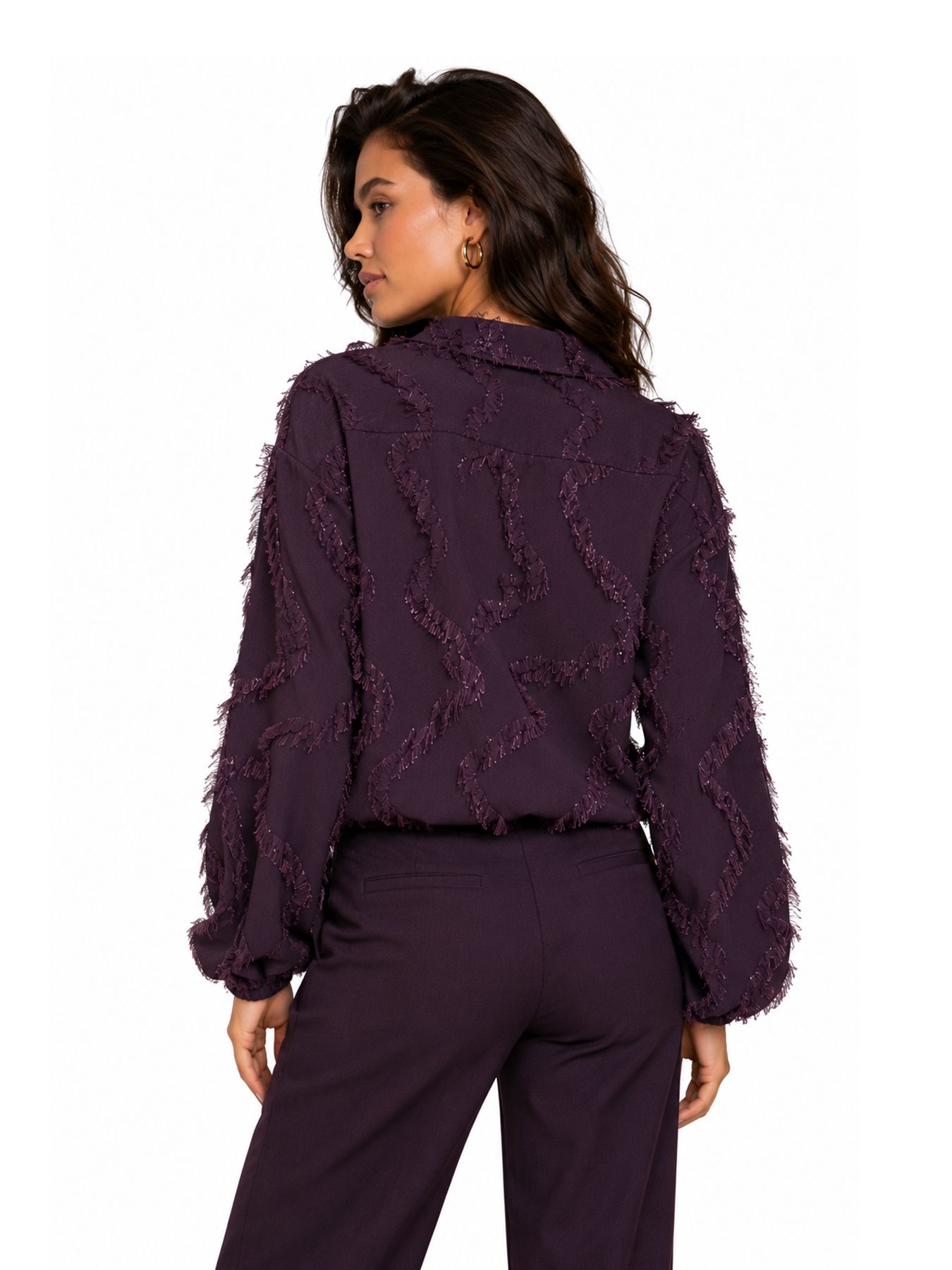 Elvira Blouse madelief Dark Grape 2900172445143