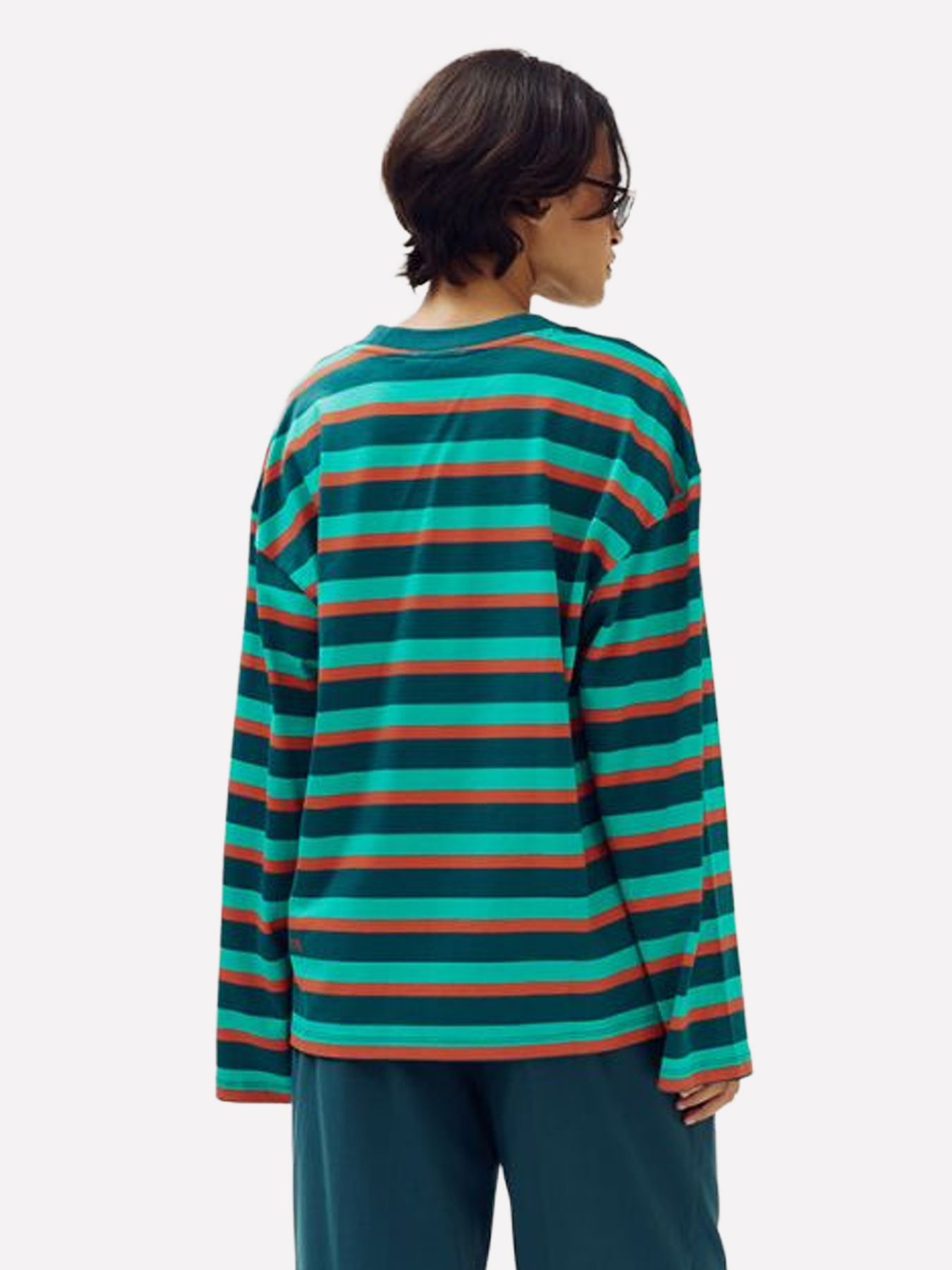 Harper & Yve STILL BURNING-LS 551 DEEP TEAL STRIPE 2900172439043