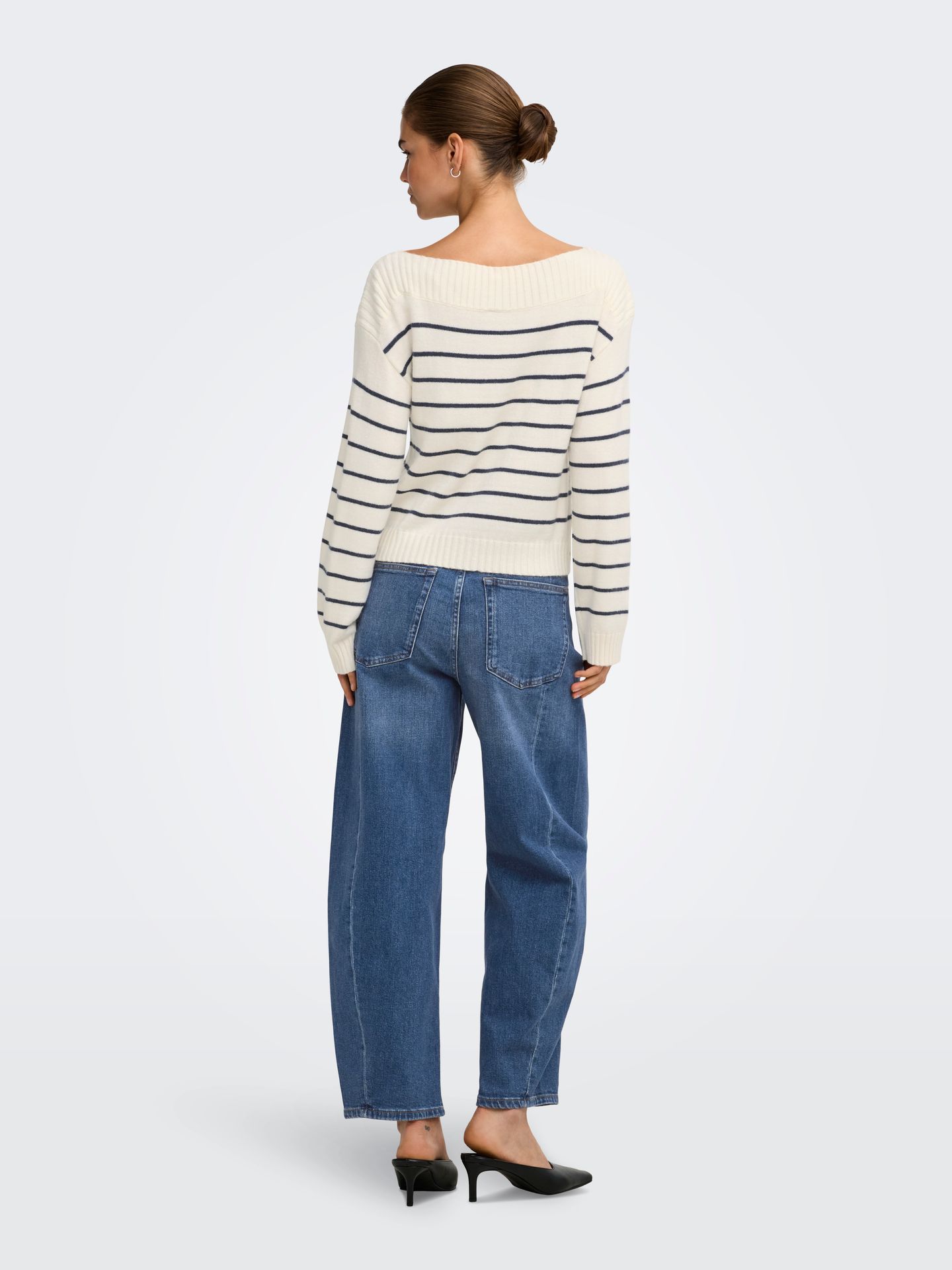 Only ONLJESSICA HW BARREL ANK DNM AZG622 Medium Blue Denim 2900172441046
