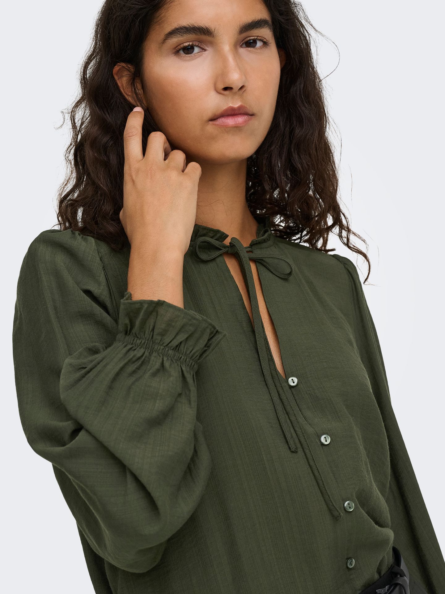 Only JDYVENUS L/S V-NECK STRING SHIRT WV Rosin 2900172452059