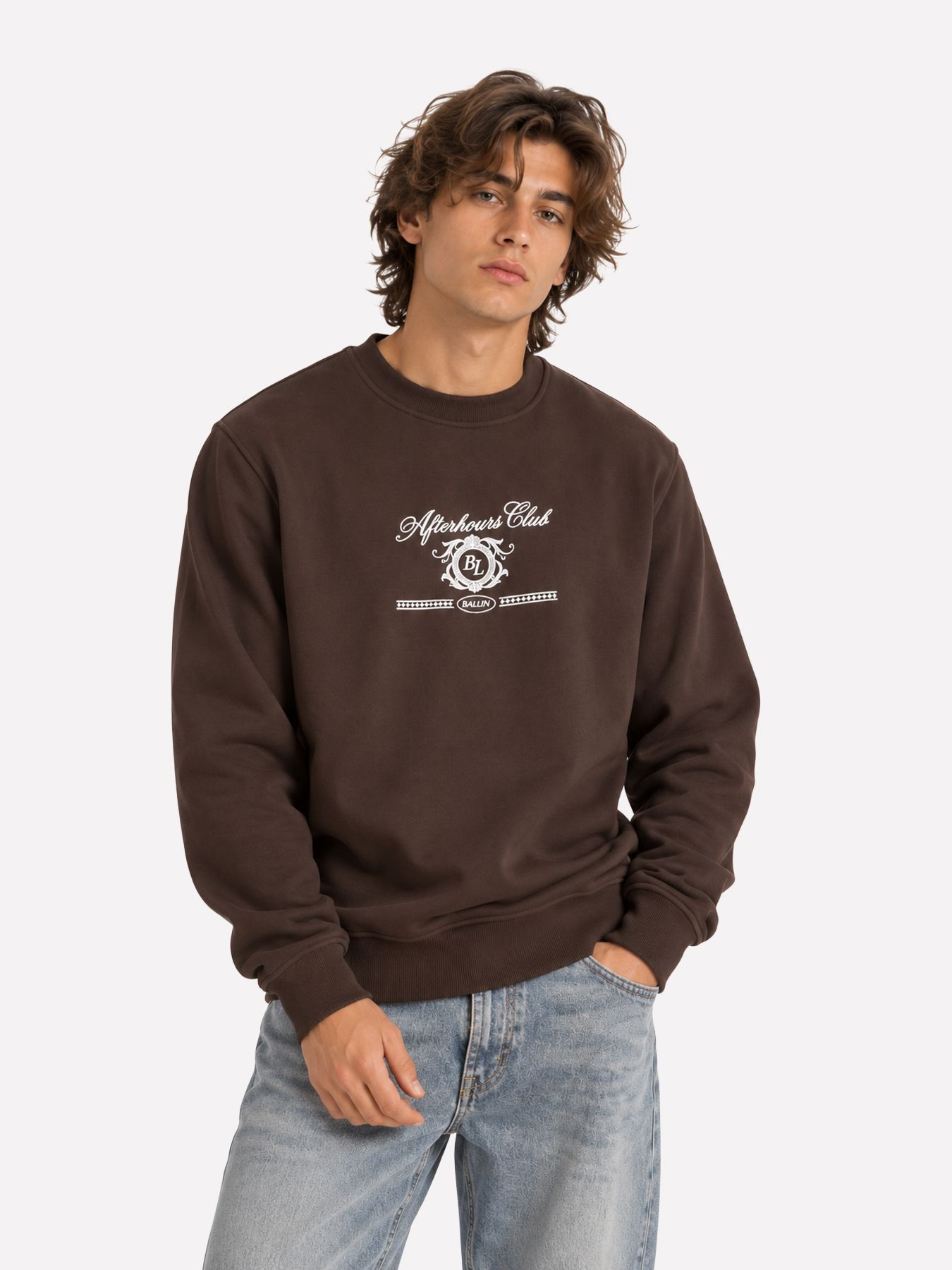 Ballin 2673 crewneck Brown 00121687-769