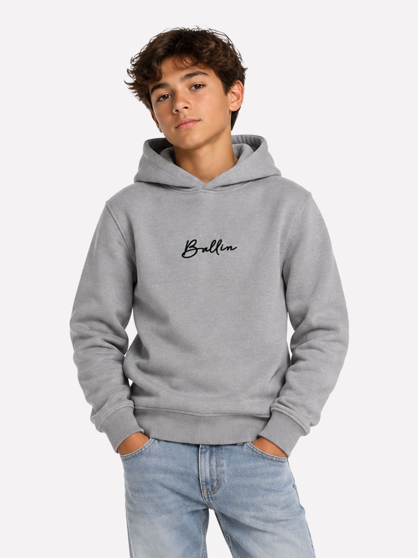 Ballin 5075 Kids Hoodie Grey 00121693-GREY