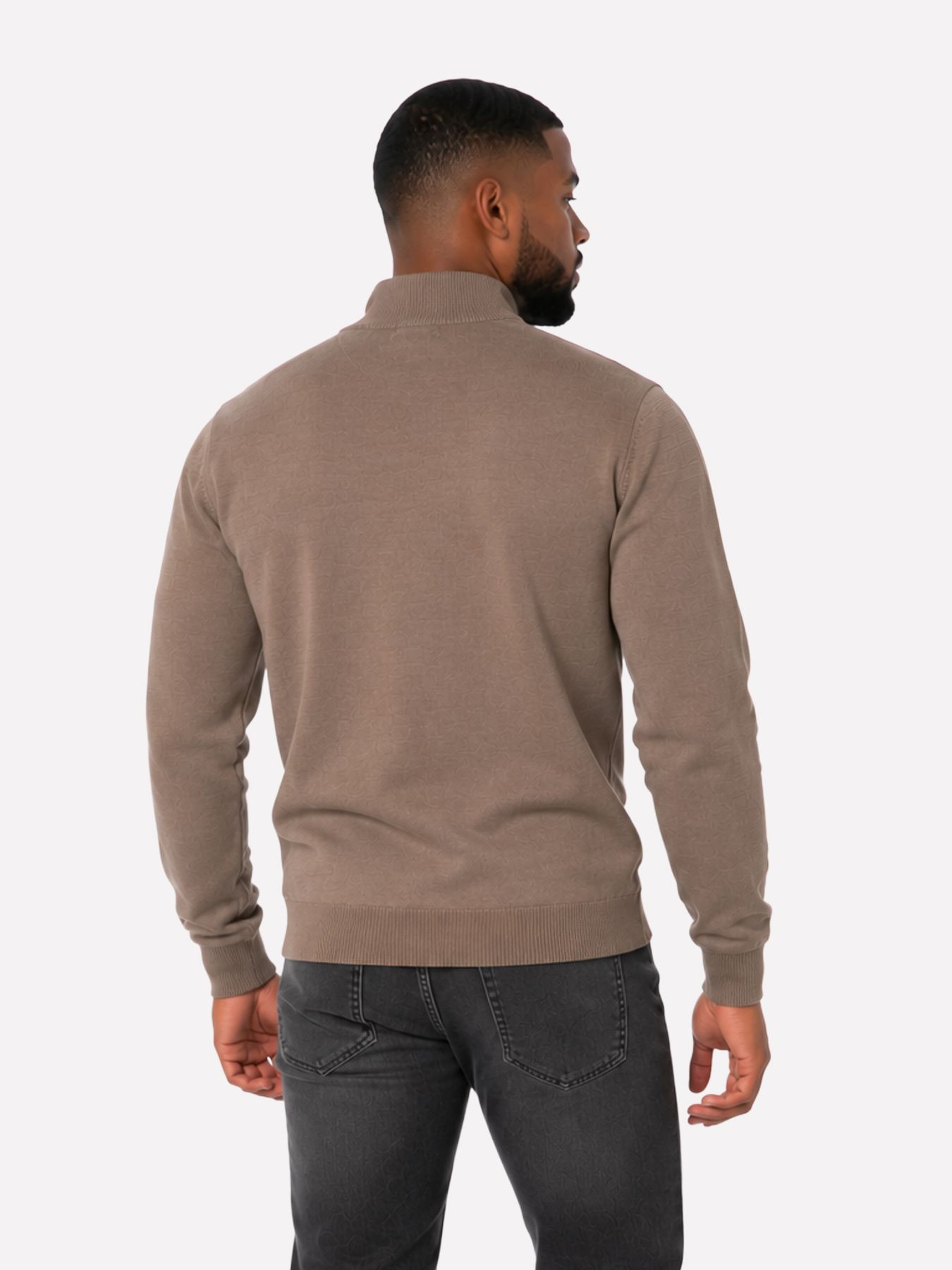 Ballin Half knit zip COFFEE 2900172479094