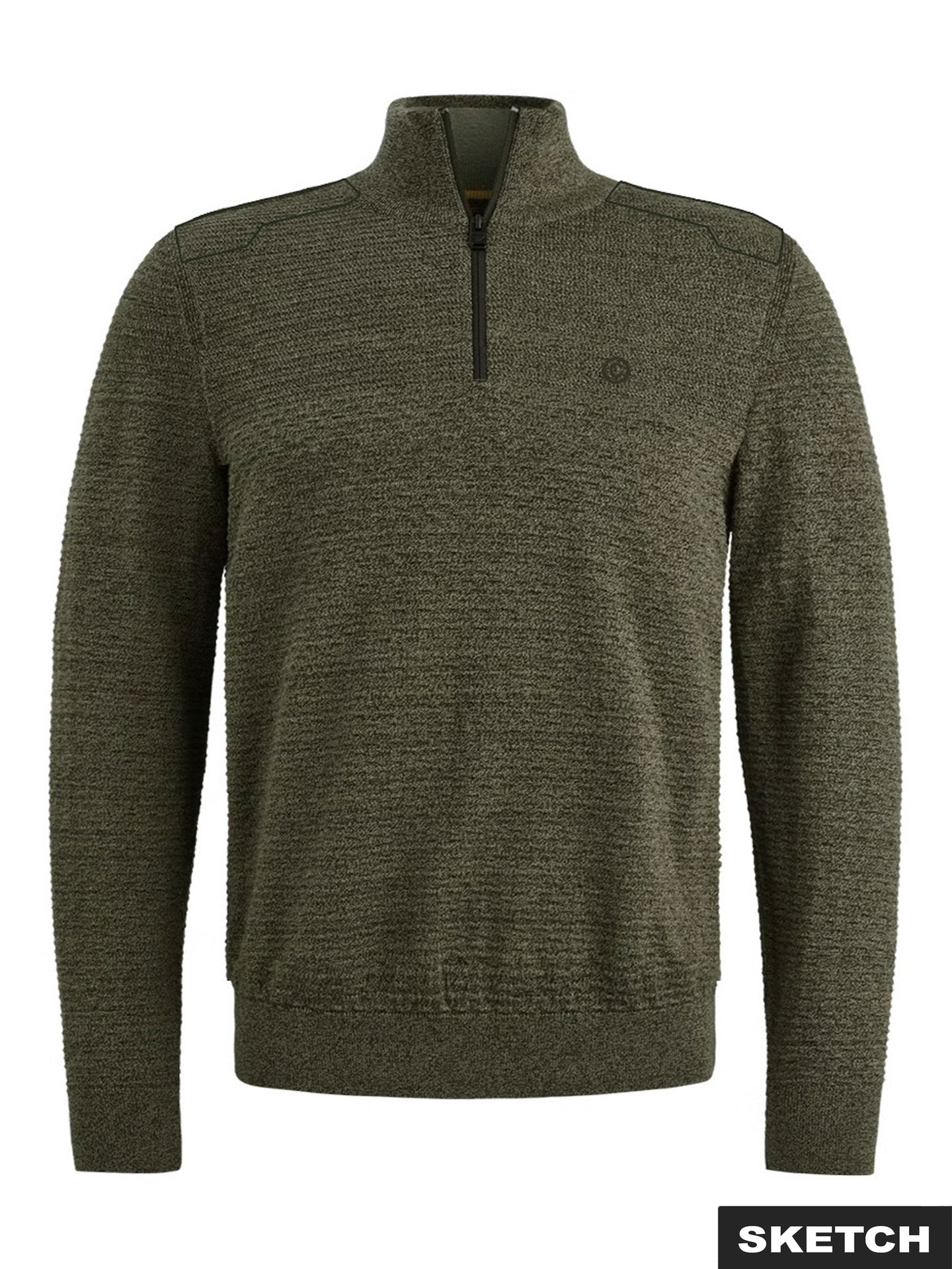 Jack & Jones JCOLEAGUE KNIT HIGH NECK SMU Dusty Olive/SOLID 2900172490051