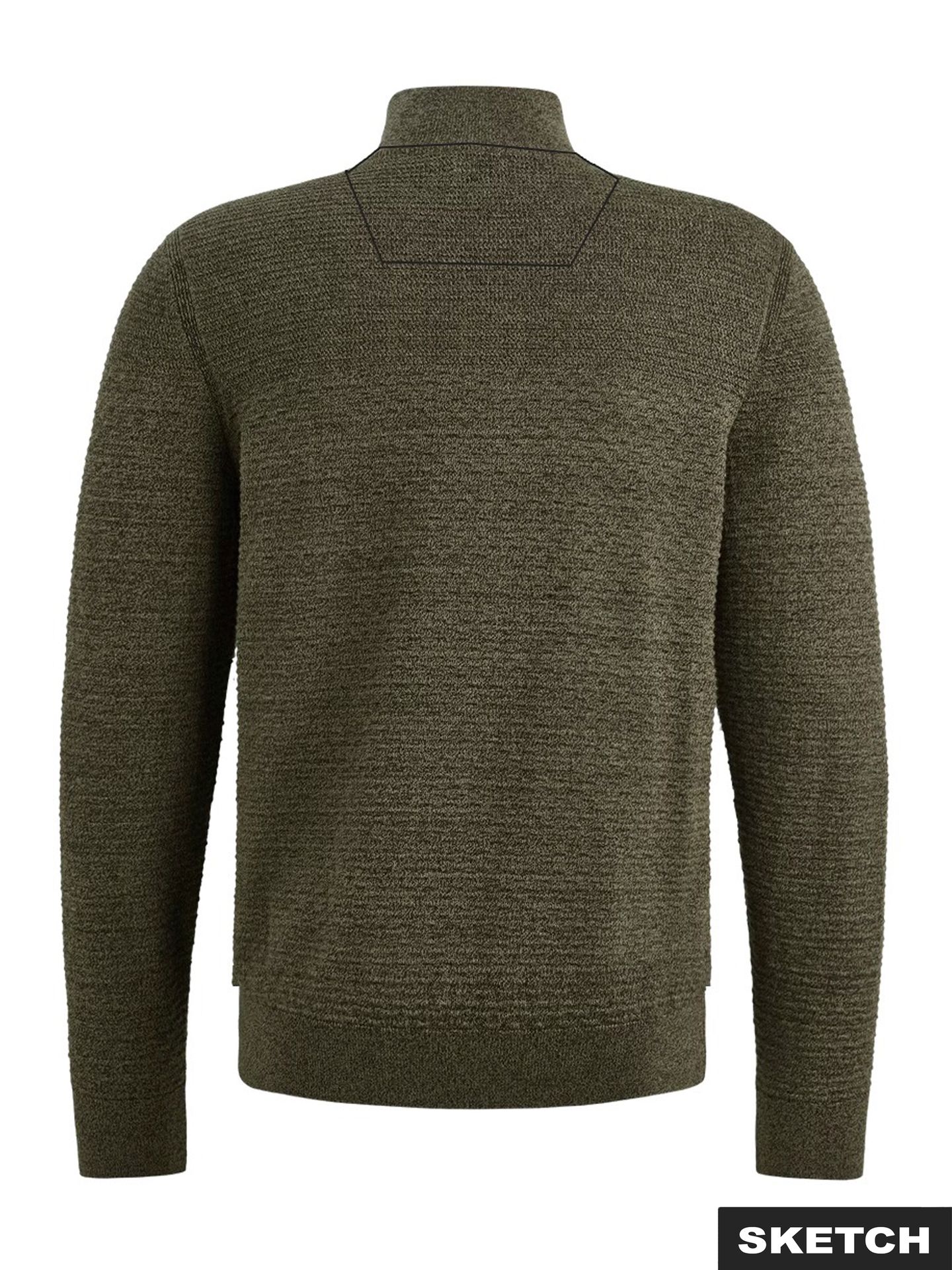 Jack & Jones JCOLEAGUE KNIT HIGH NECK SMU Dusty Olive/SOLID 2900172490051