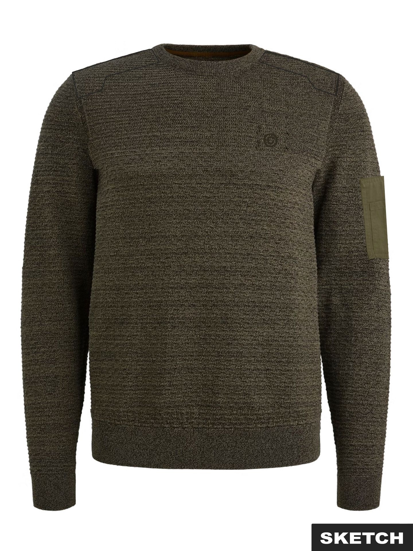 Jack & Jones JCOLEAGUE KNIT CREW NECK SMU Dusty Olive/SOLID 2900172500019