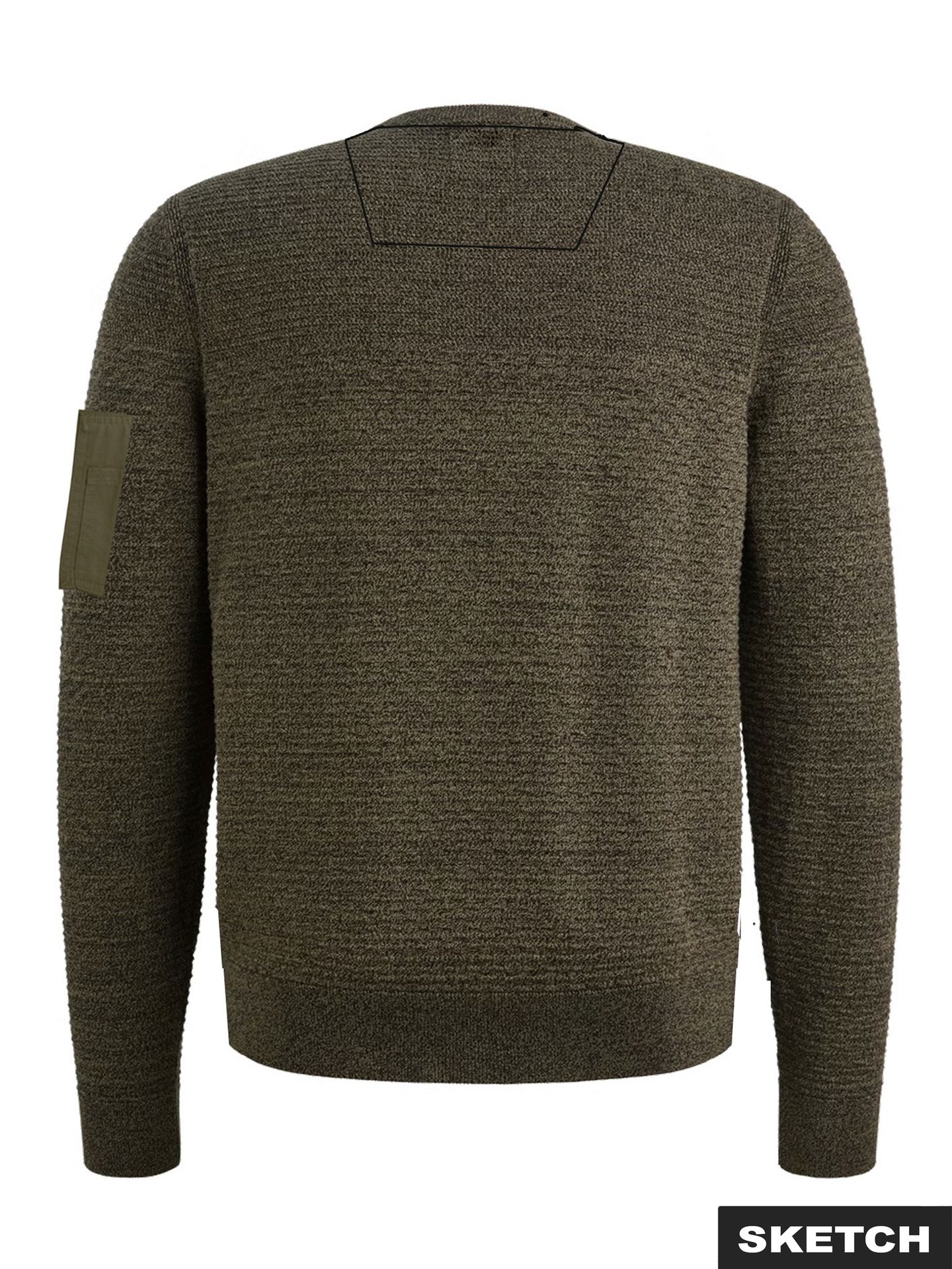 Jack & Jones JCOLEAGUE KNIT CREW NECK SMU Dusty Olive/SOLID 2900172500019