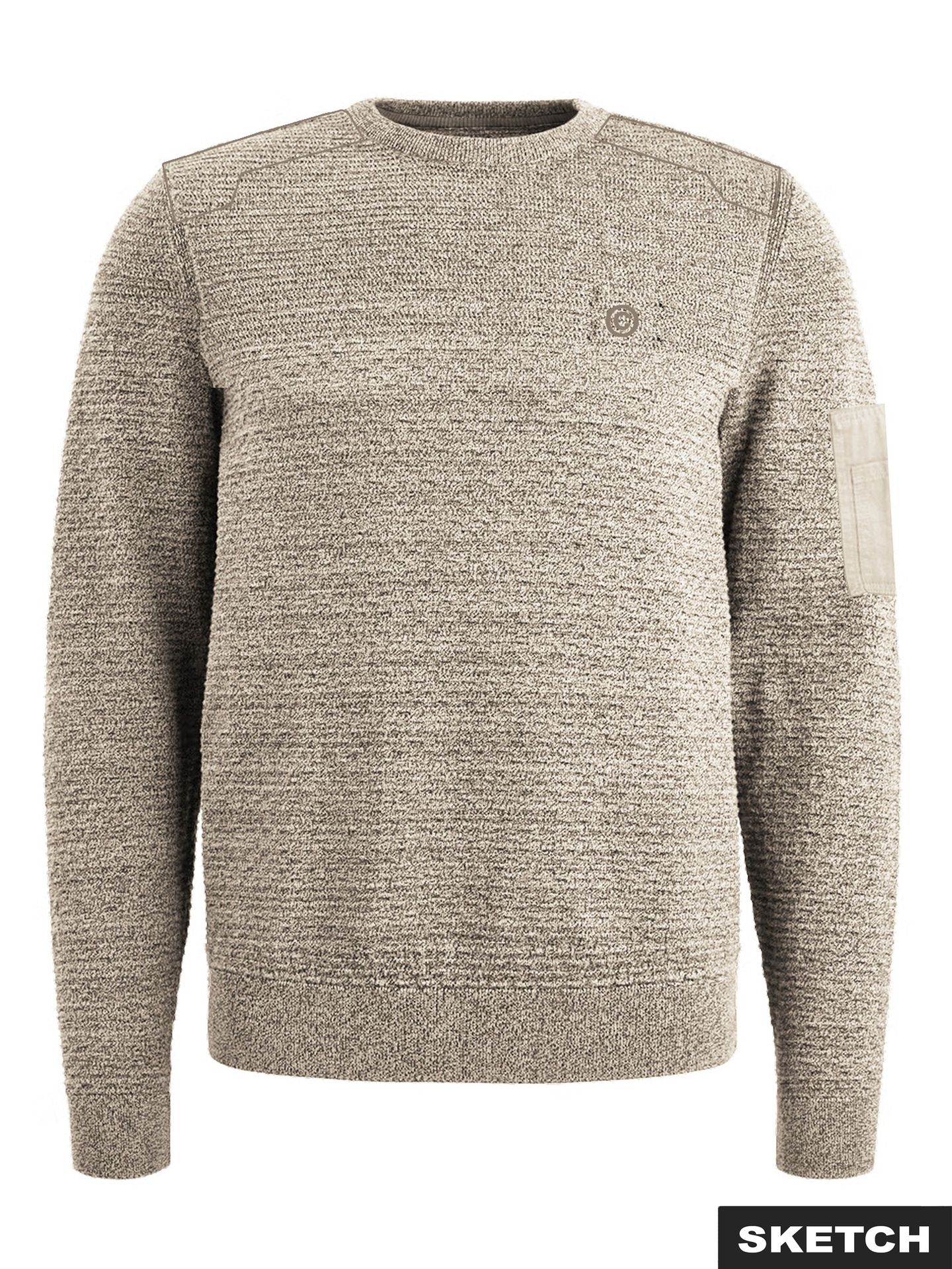 Jack & Jones JCOLEAGUE KNIT CREW NECK SMU Dove/With black 2900172493021