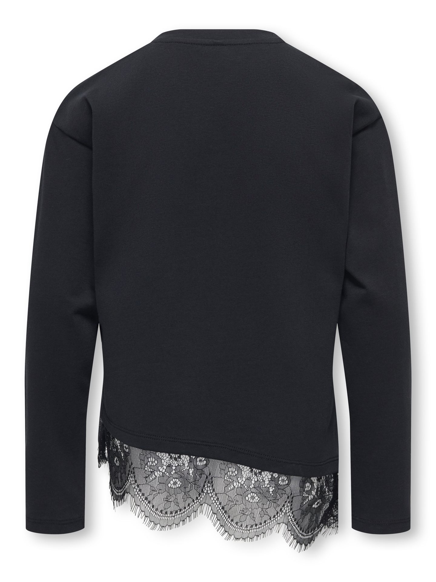 Kids Only KOGKAMIL LS ASSYMETRIC LACE TEE JRS Black/LEO AOP 2900172496015