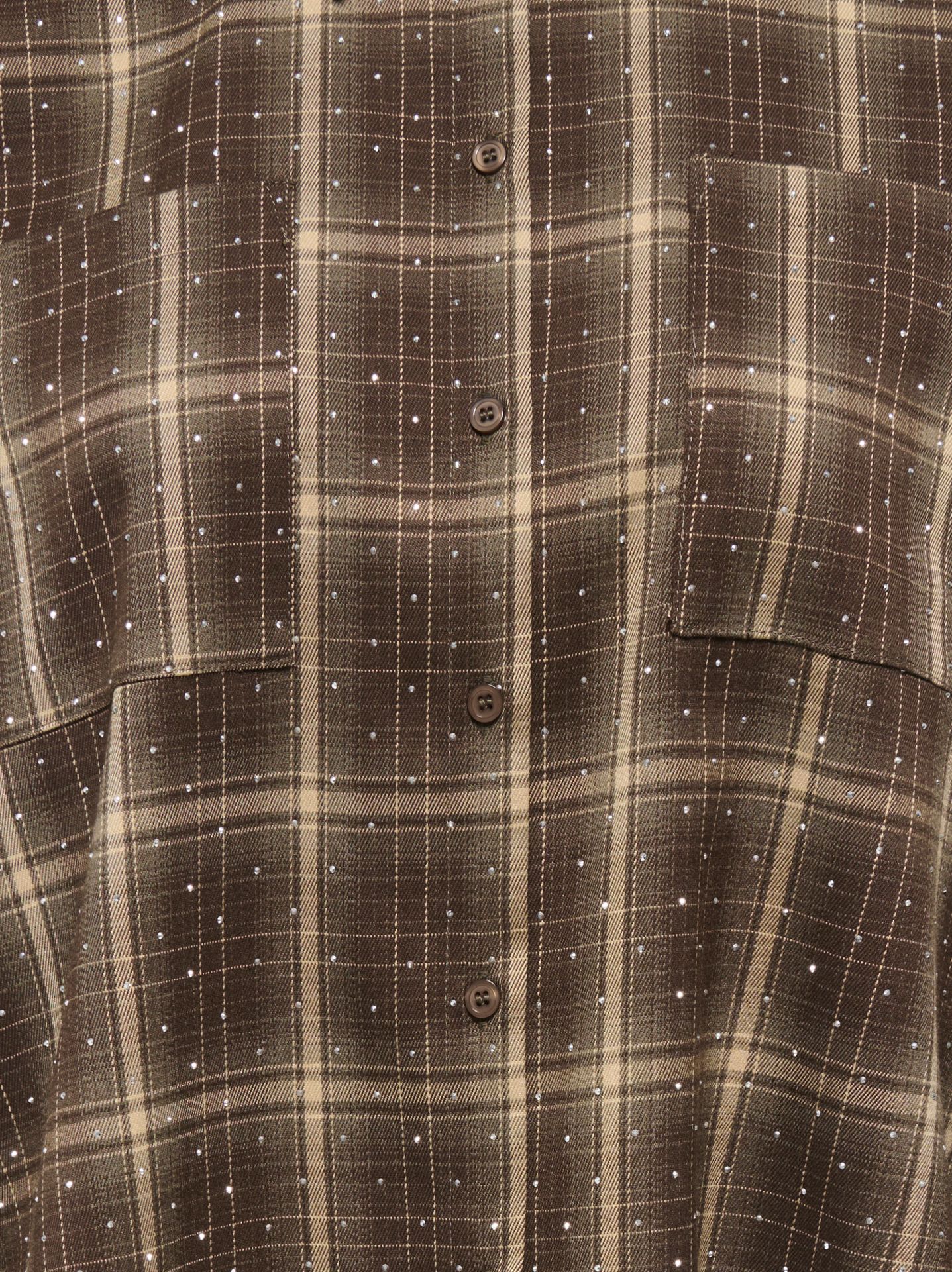 Only ONLILSTON LS GLITTER DETAIL SHIRT W Black Coffee/Elnora zigzag 2900172501030
