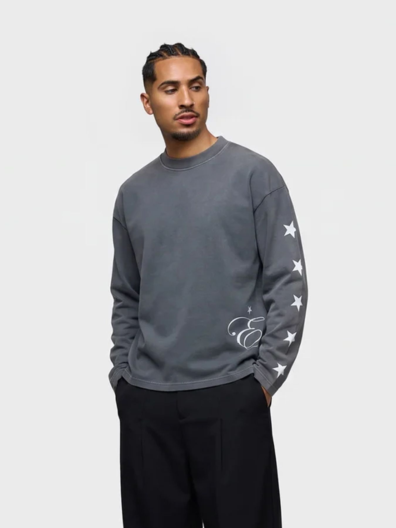 EqualitÃ© Horse oversized longsleeve Washed Grey 00121707-243