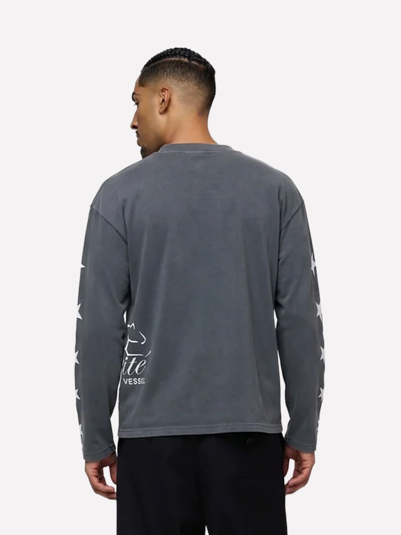 EqualitÃ© Horse oversized longsleeve Washed Grey 2900172503034