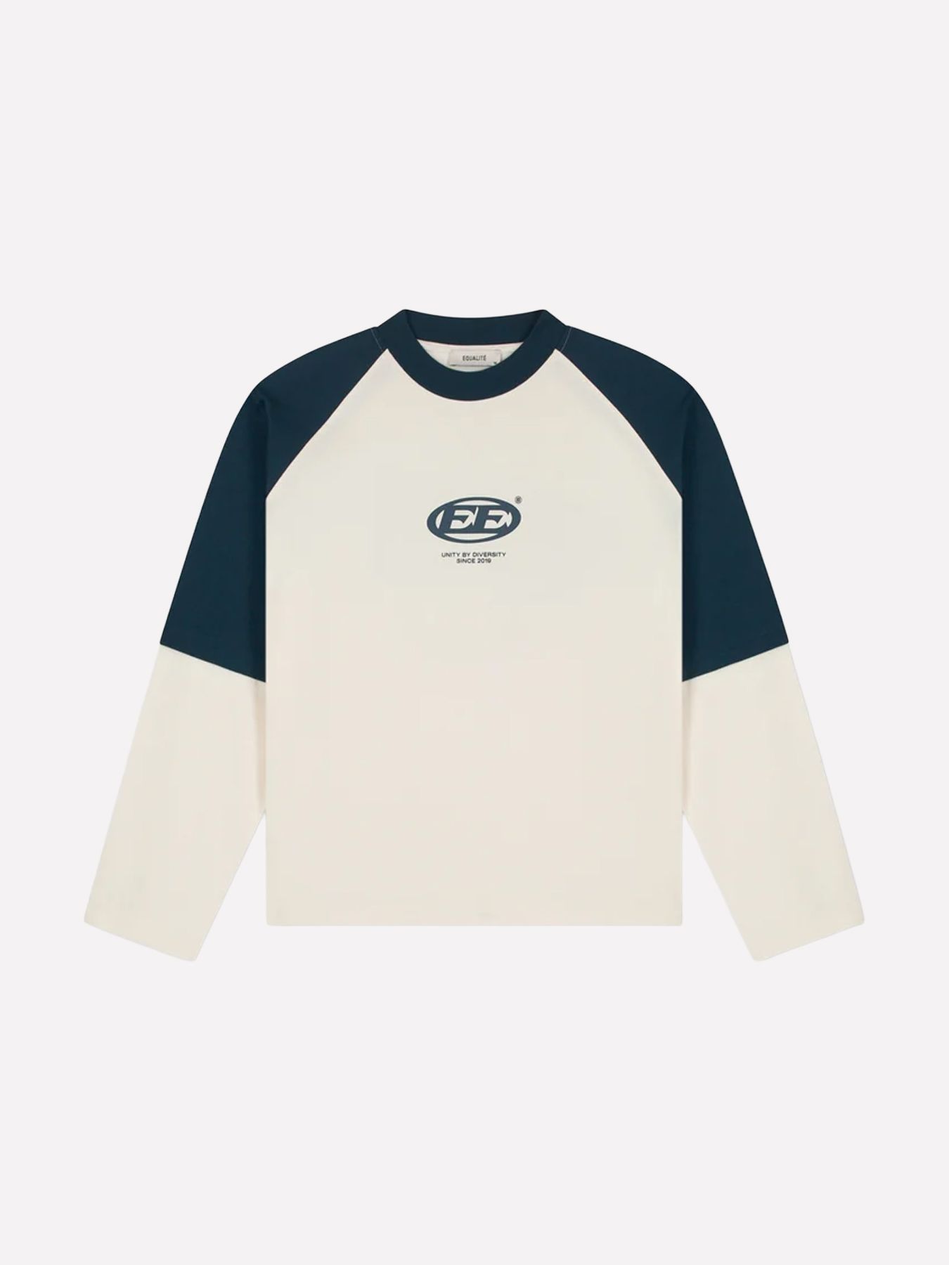 EqualitÃ© Dante Double layer longsleeve Off white/Navy 2900172504062