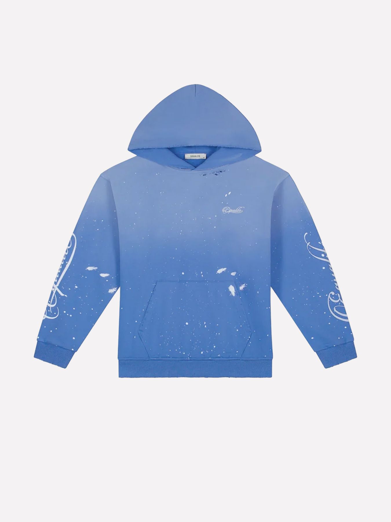 Equalité Signature paint oversized hoodie Blue 2900172510063