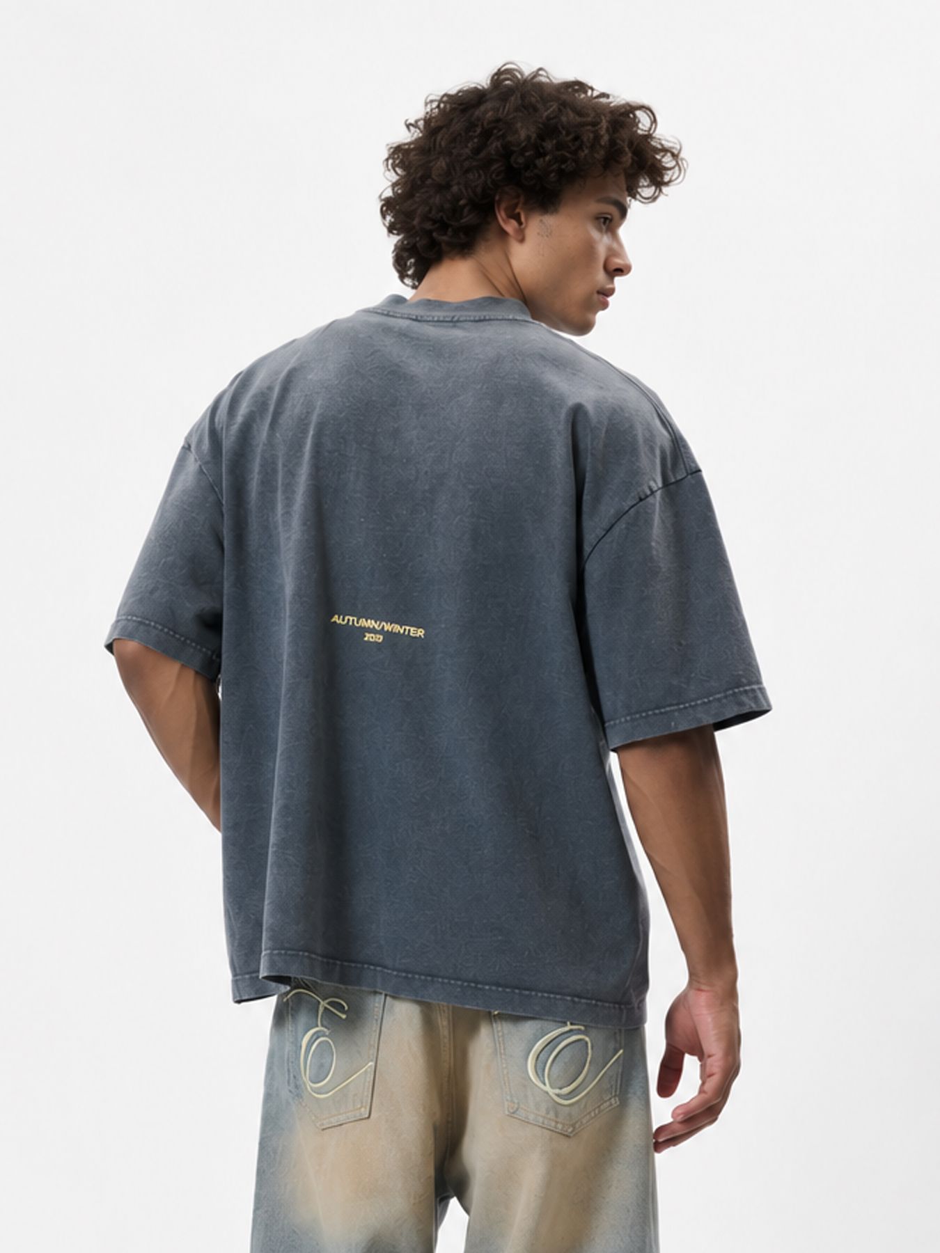 EqualitÃ© Sian boxy tee Washed Grey 2900172512036