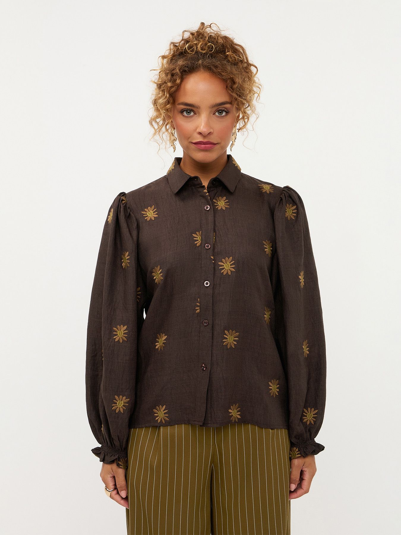Ydence Blouse Jasmijn D.Brown 00121729-771