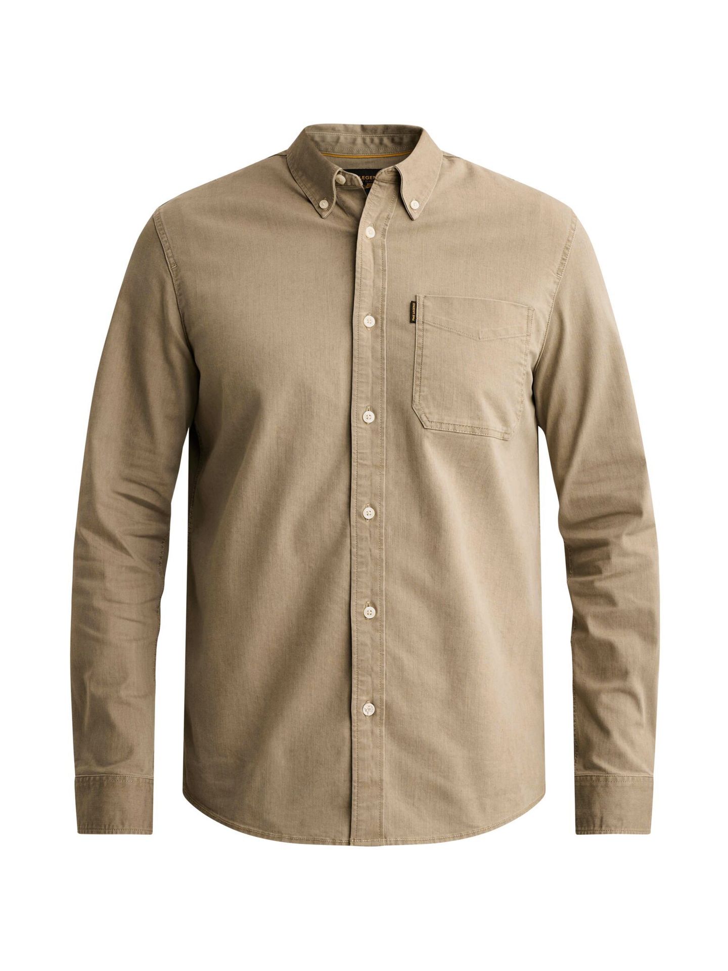 Pme Legend Long sleeve shirt Slub Comfort Twi Abbey Stone 00121734-6412