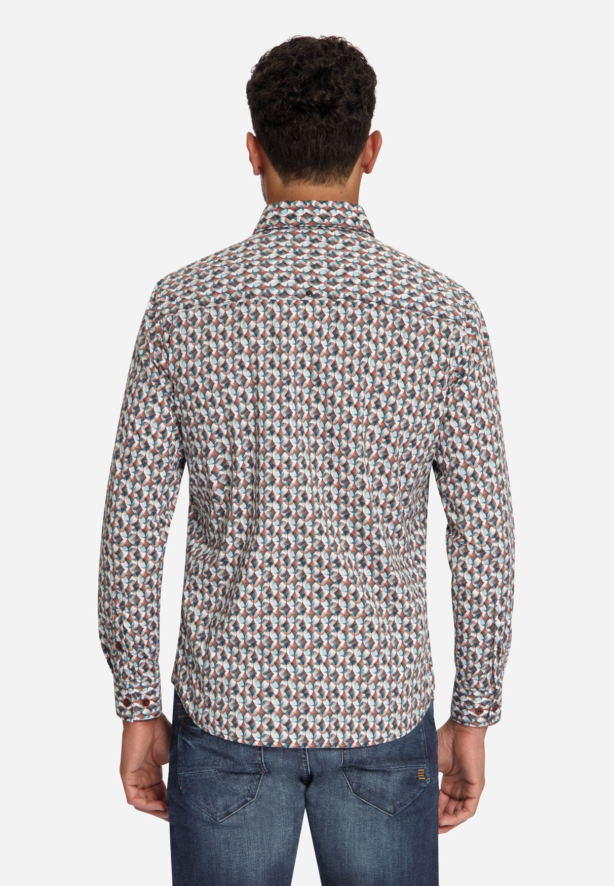 No Excess Shirt Stretch Allover Printed 048 caramel 2900172549087