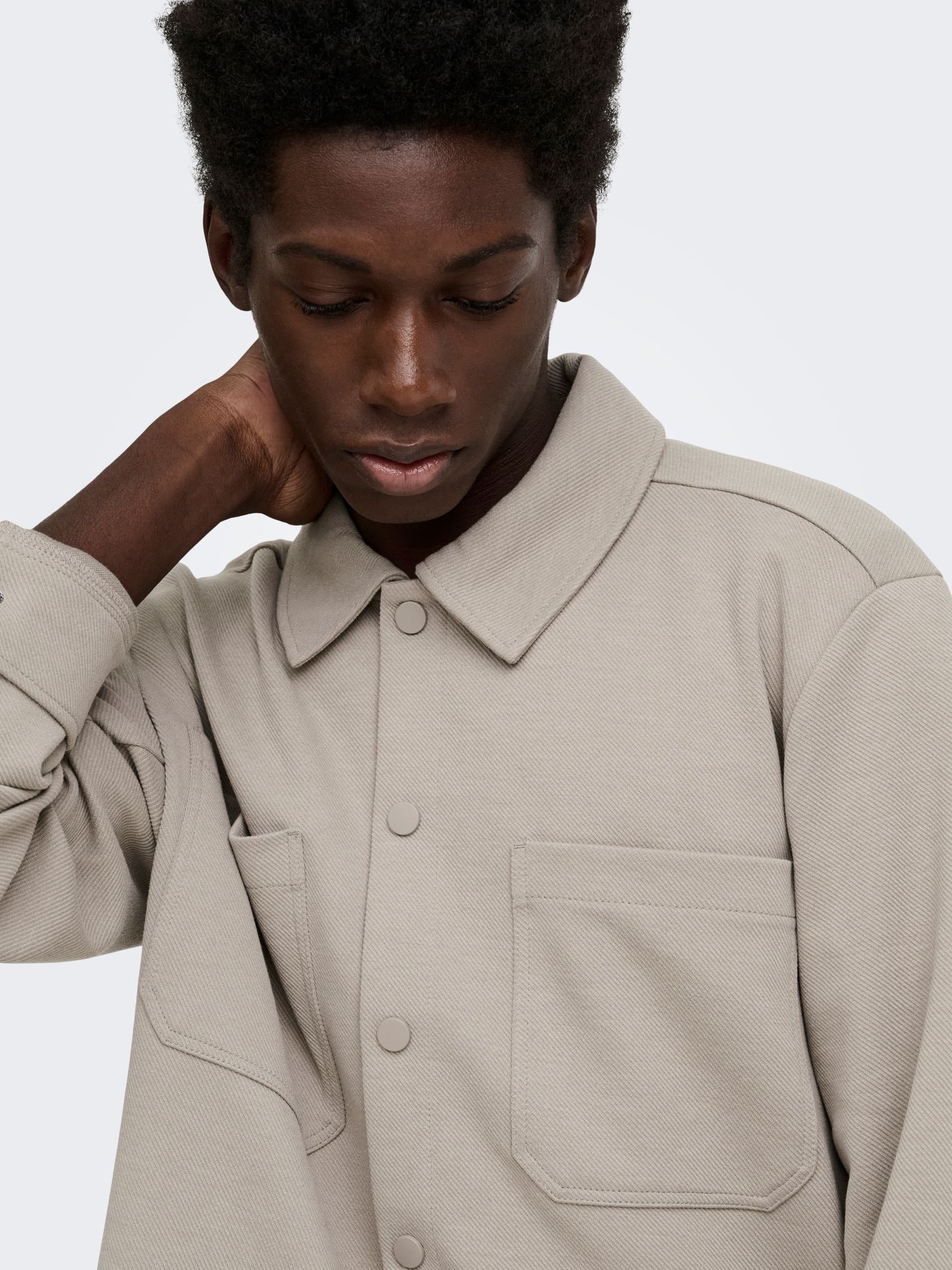 Only & Sons ONSNEWKODYL LS PATCH PKT OVERSHIRT Vintage Khaki/Melange 2900172560037
