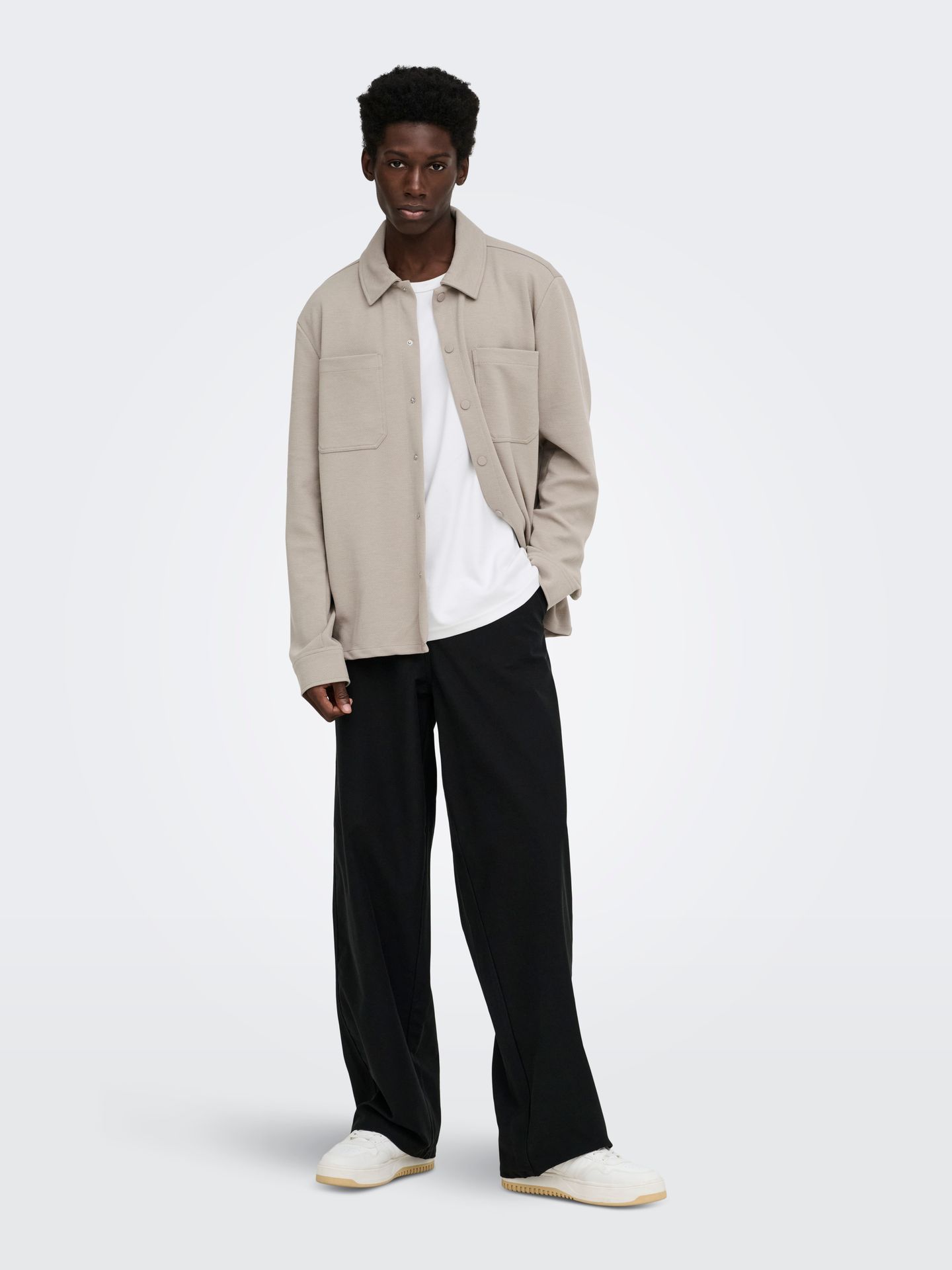 Only & Sons ONSNEWKODYL LS PATCH PKT OVERSHIRT Vintage Khaki/Melange 2900172560037