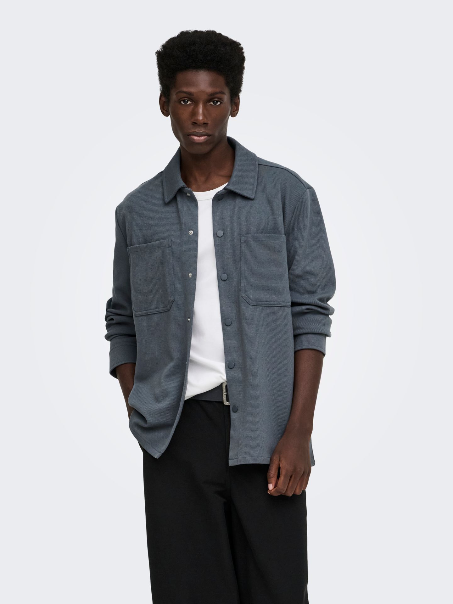 Only & Sons ONSNEWKODYL LS PATCH PKT OVERSHIRT Turbulence 2900172561034
