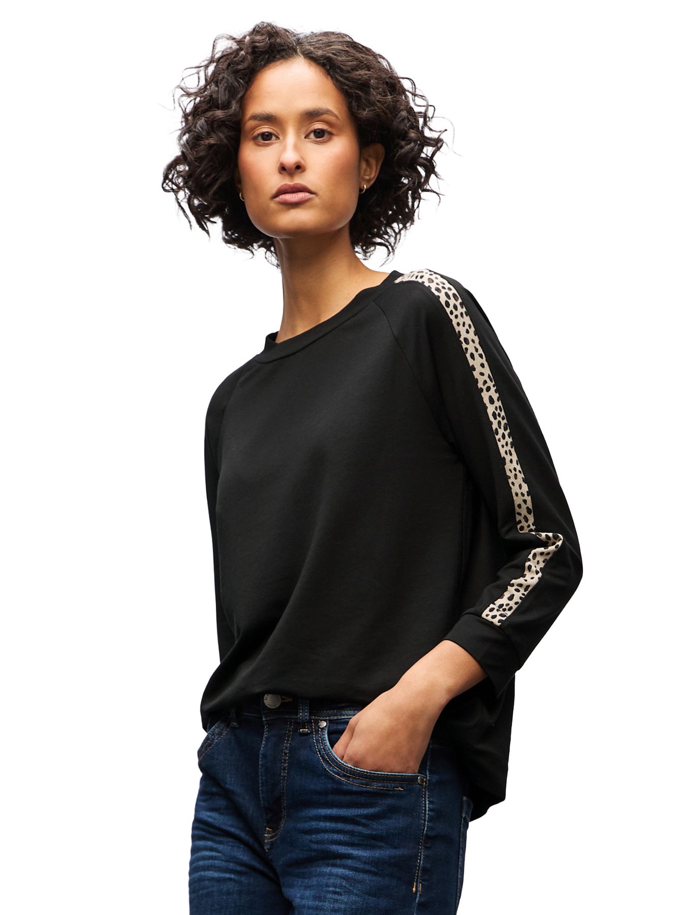 Street One A324190 shirt w.printed galloon black 00113923-L0019000200000011