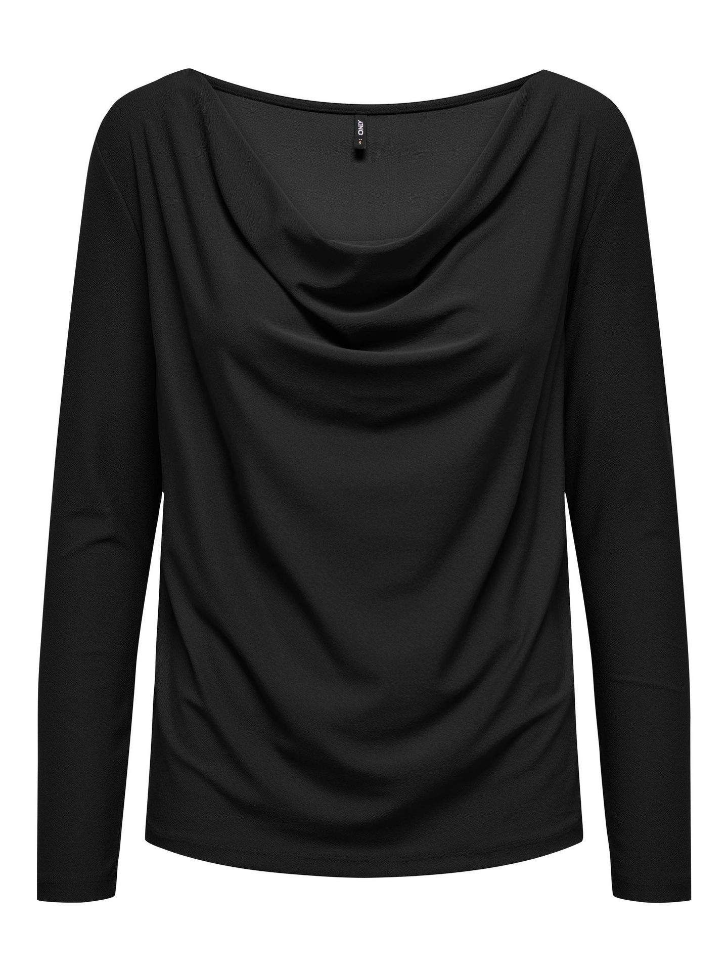 Only ONLNEW SANSA L/S WATERFALL TOP JRS Black 2900144134013