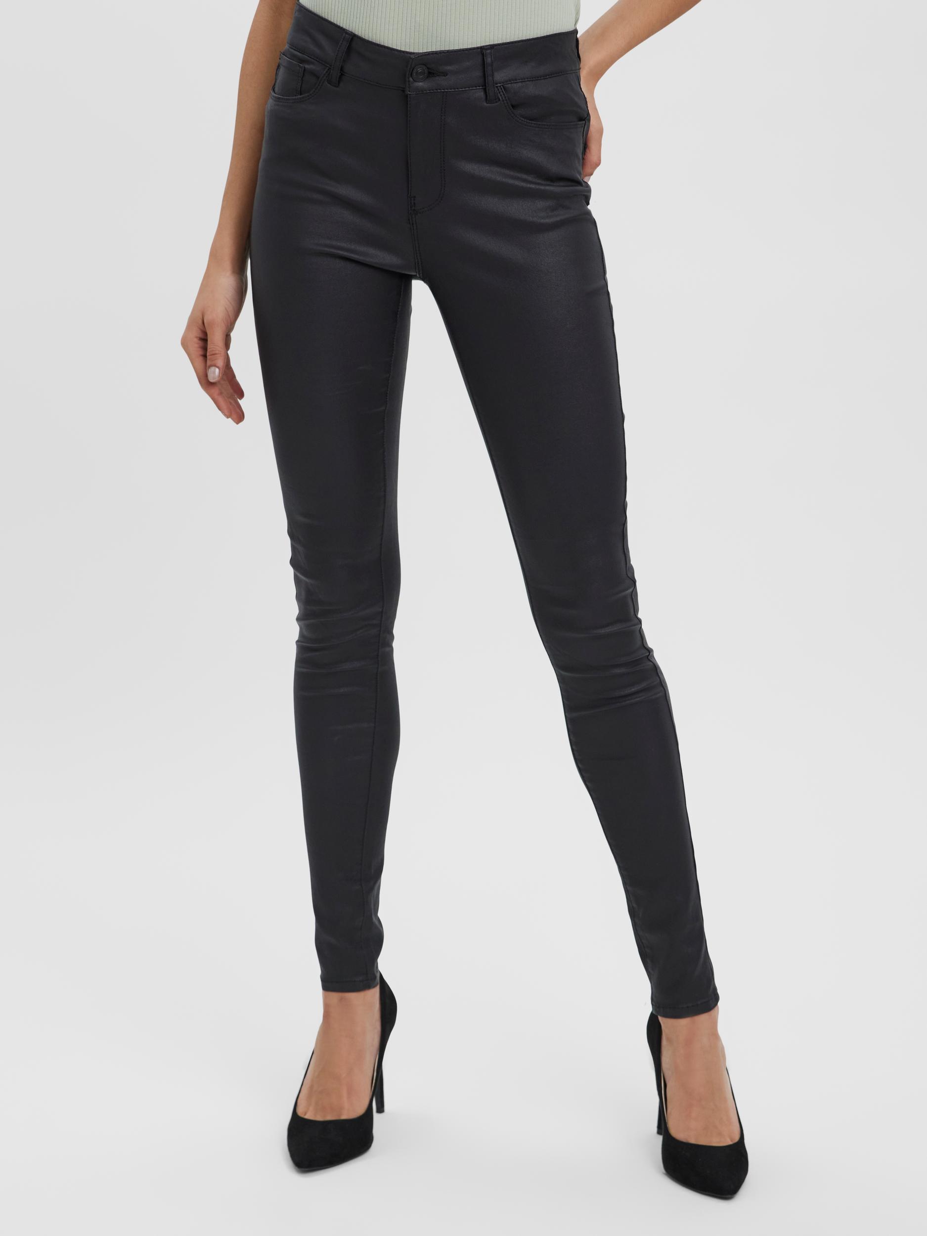 Vero moda smooth coated pants new arrivals