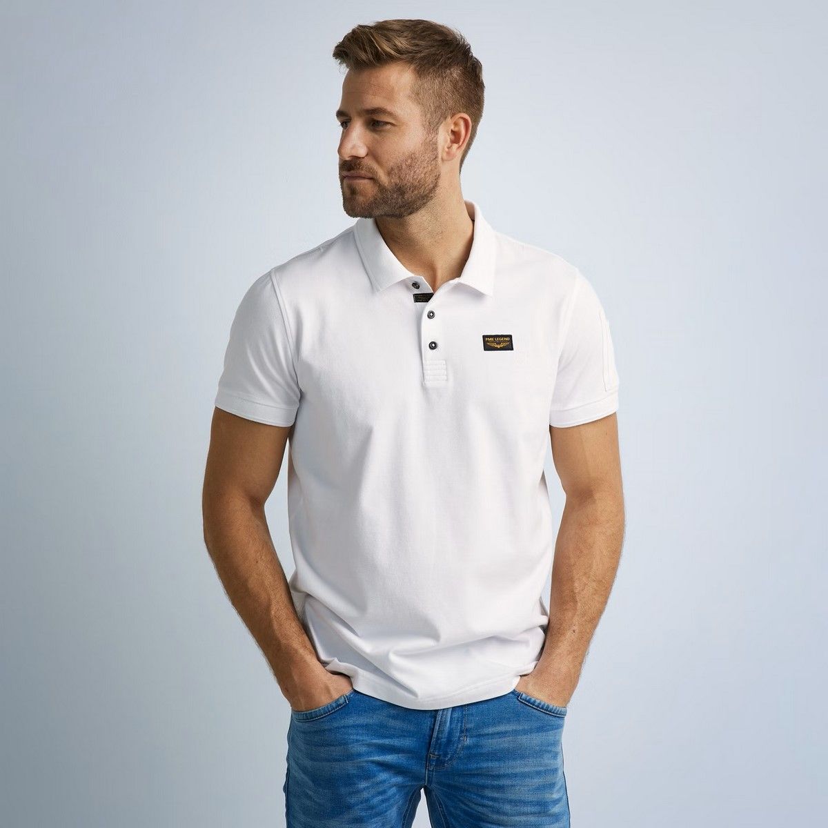 Pme Legend Trackway polo Bright White 2900140700038