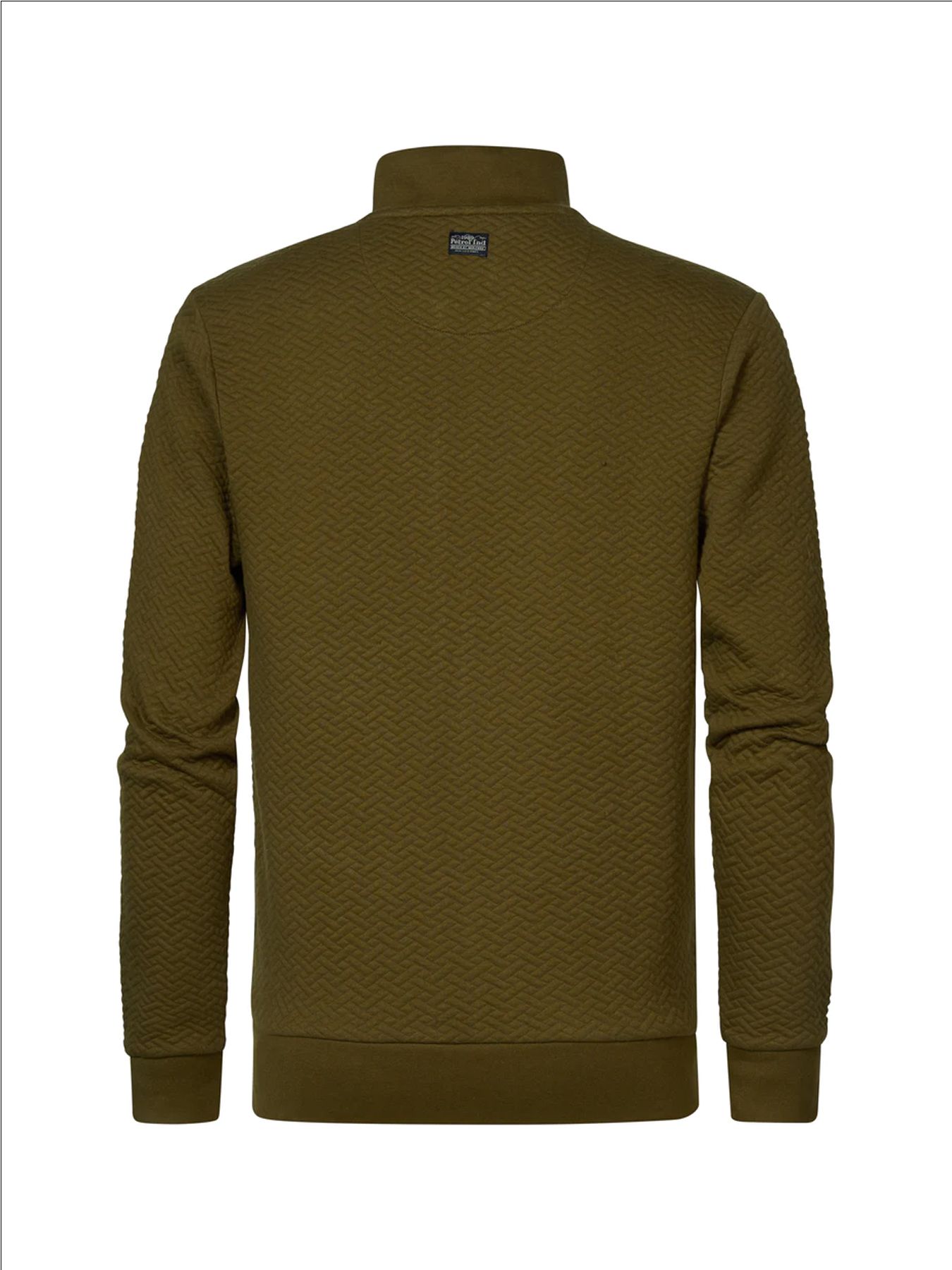 Petrol Industries Men Sweater Collar Zip Dark Moss6157 2900144334055