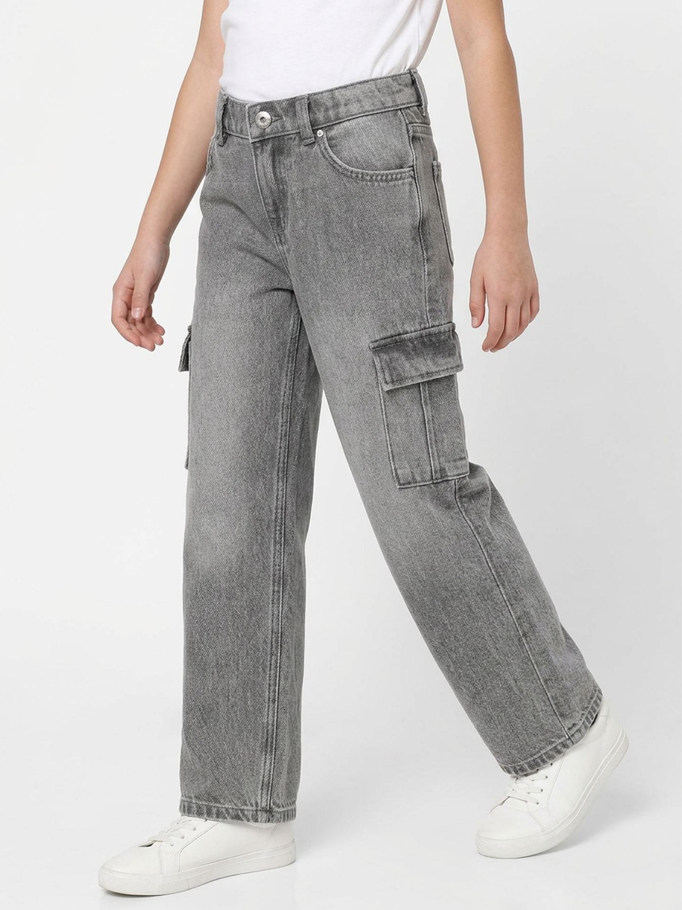 Kids Only KOGHARMONY WIDE CRGO CARROT AZG414 Dark Grey Denim 00109561-EKA26011400001004
