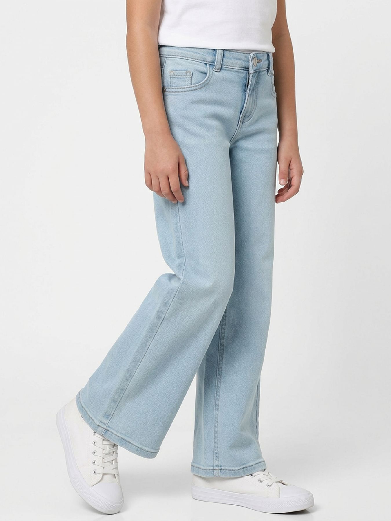 Only KOGJUICY LIFE WIDE LEG DNM DIA547 N Light Blue Denim 00111535-EKA26011400000011