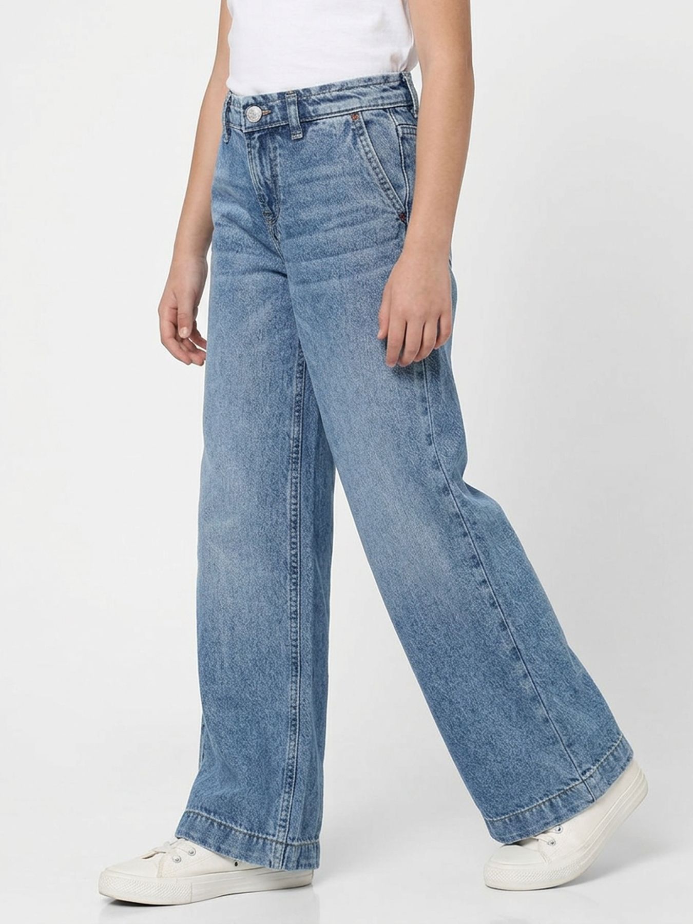 Kids Only KOGCOMET WIDE LEG DNM MAT085 NOOS Medium Blue Denim 00111679-EKA26011400000053