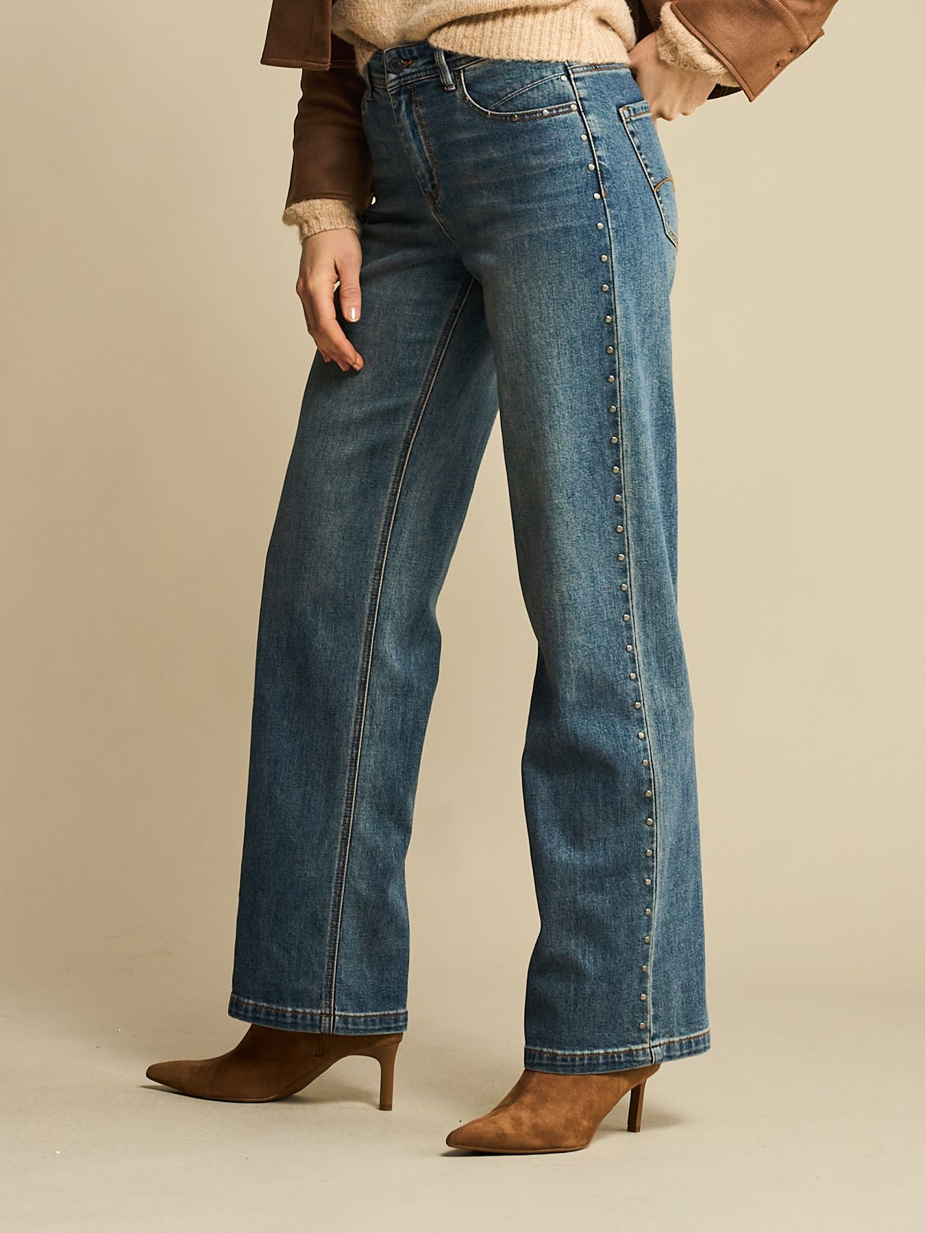 Red Button Colette Studs Vintage Denim440 2900153940056 Red Button Colette Studs Vintage Denim440 2900153940056