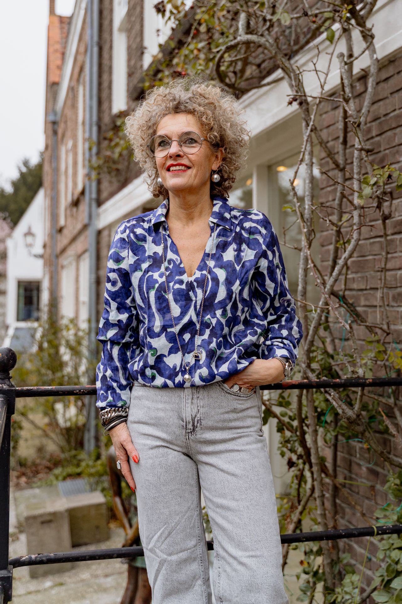 Fransa FRARIANA BL 15 BOHO BLOOM NAVY/GREEN 2900157525020