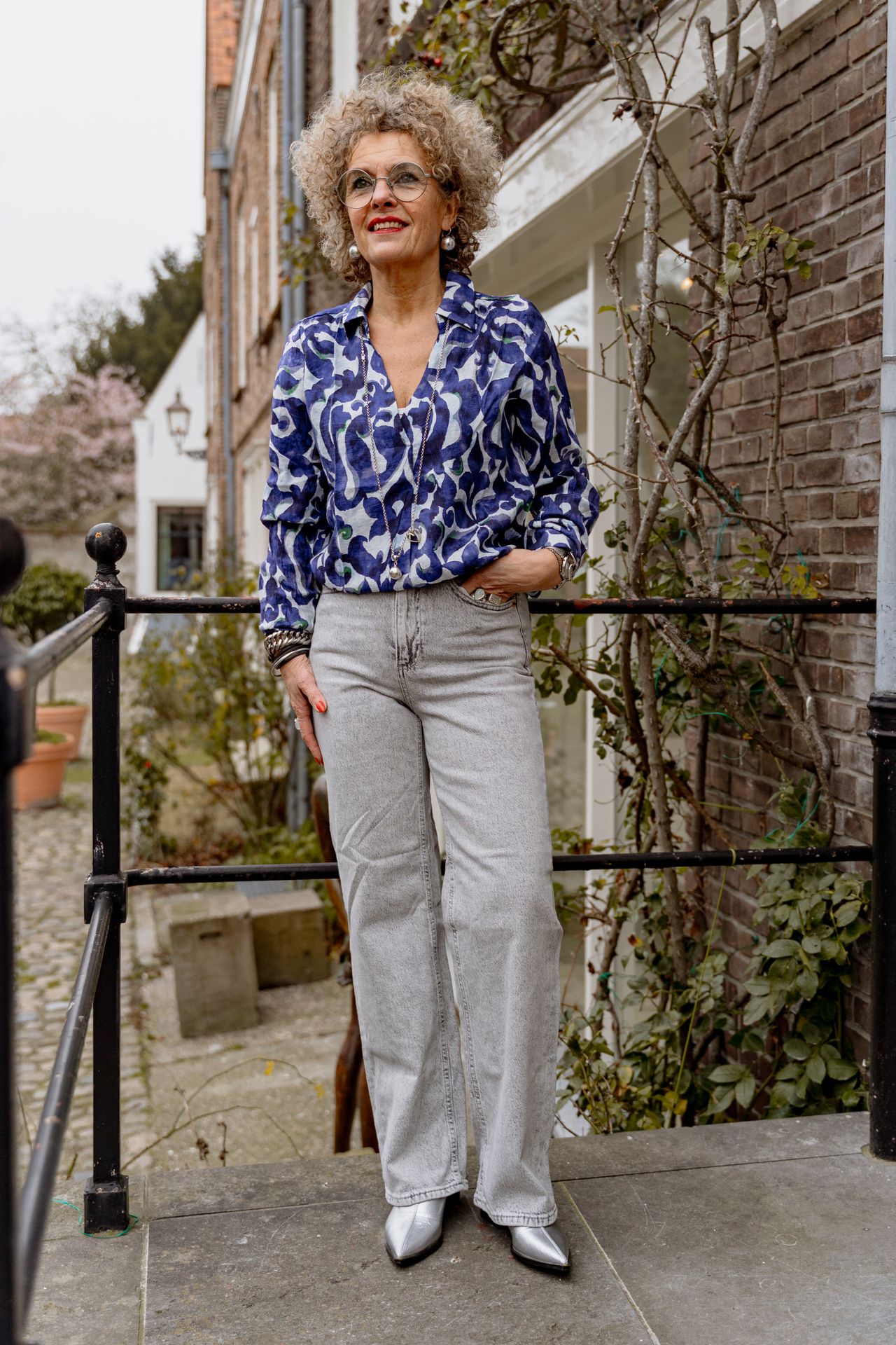 Fransa FRARIANA BL 15 BOHO BLOOM NAVY/GREEN 2900157525020