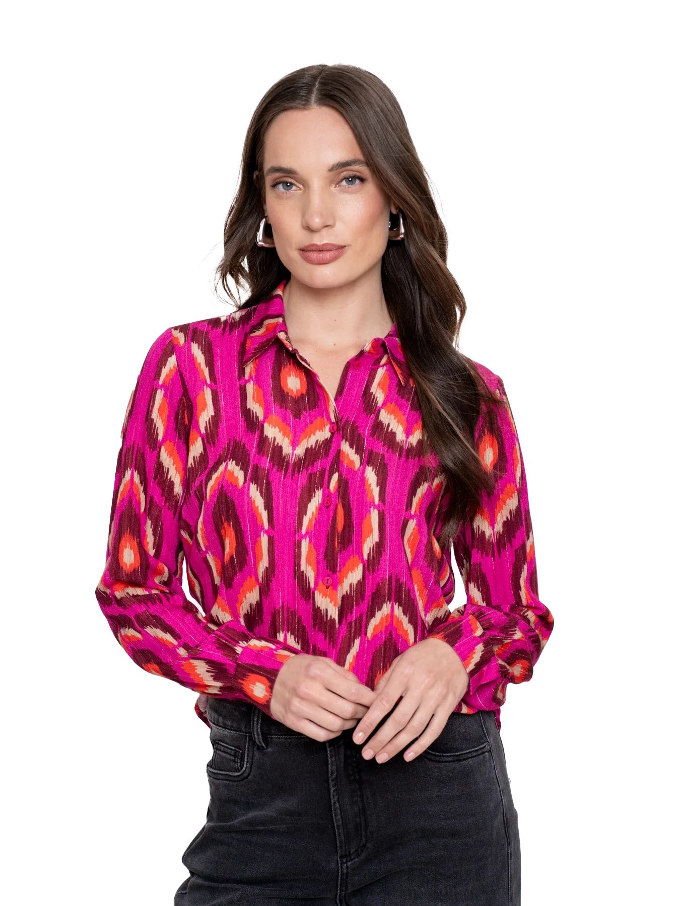 geisha Blouse print 420 pink/fuchsia 00114191-EKA26013800000078 geisha Blouse print 420 pink/fuchsia 00114191-EKA26013800000078